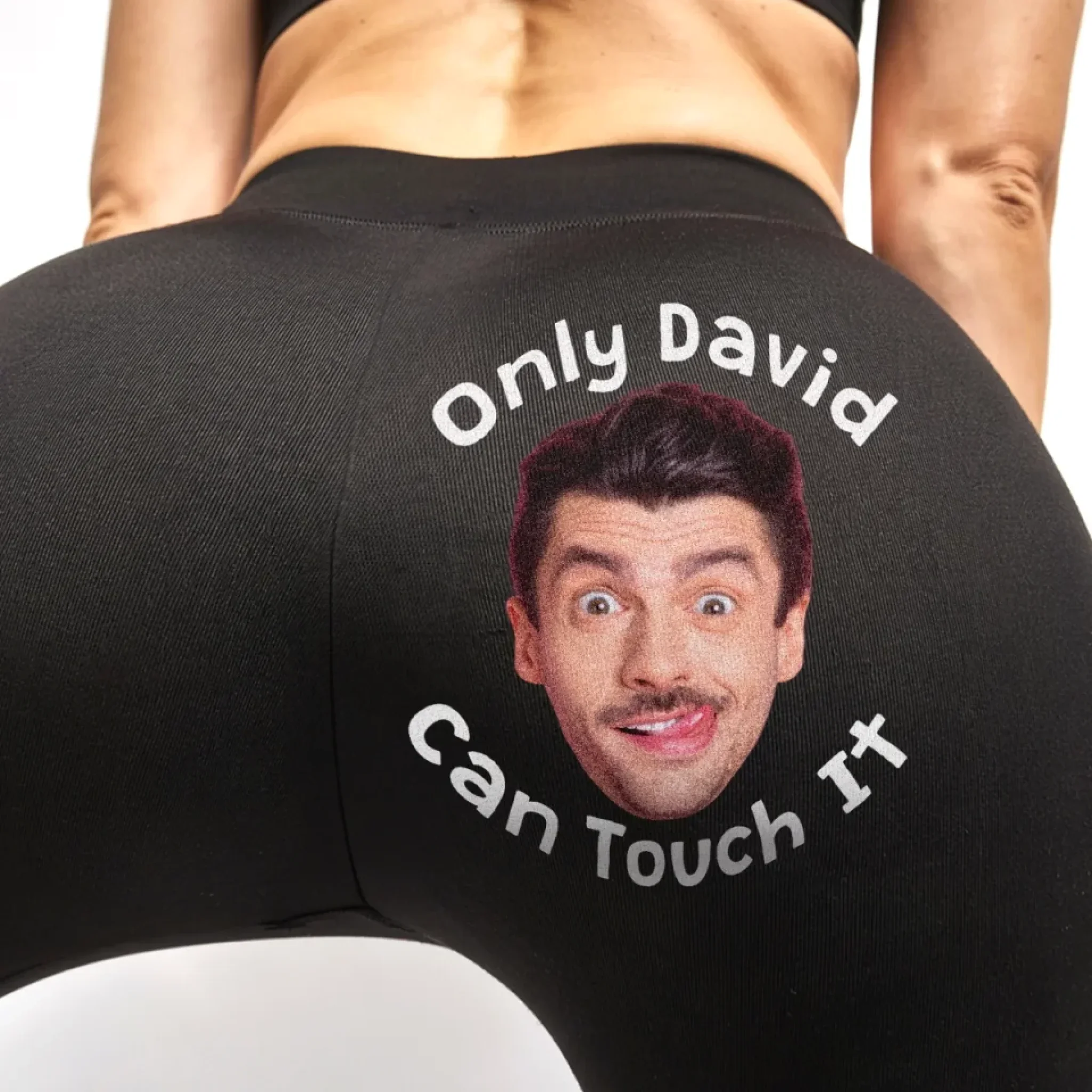 Custom Photo Not Yours, Never Will Be - Personalized Custom Women Leggings - Gift For Wife, Anniversary - Robaser