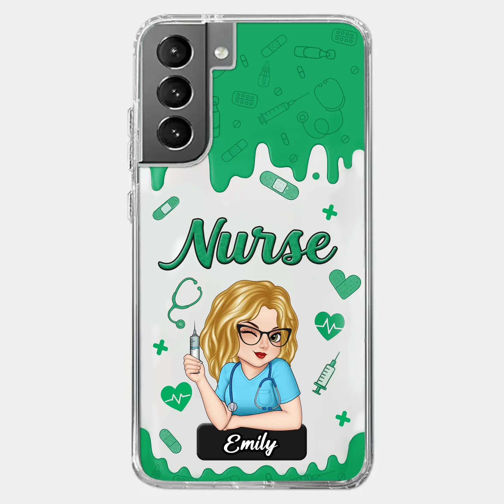 Born To Care, Trained To Heal - Nurse Personalized Custom Clear Phone Case - Appreciation, Thank You Gift, Nurse Life, Doctor Life - Robaser