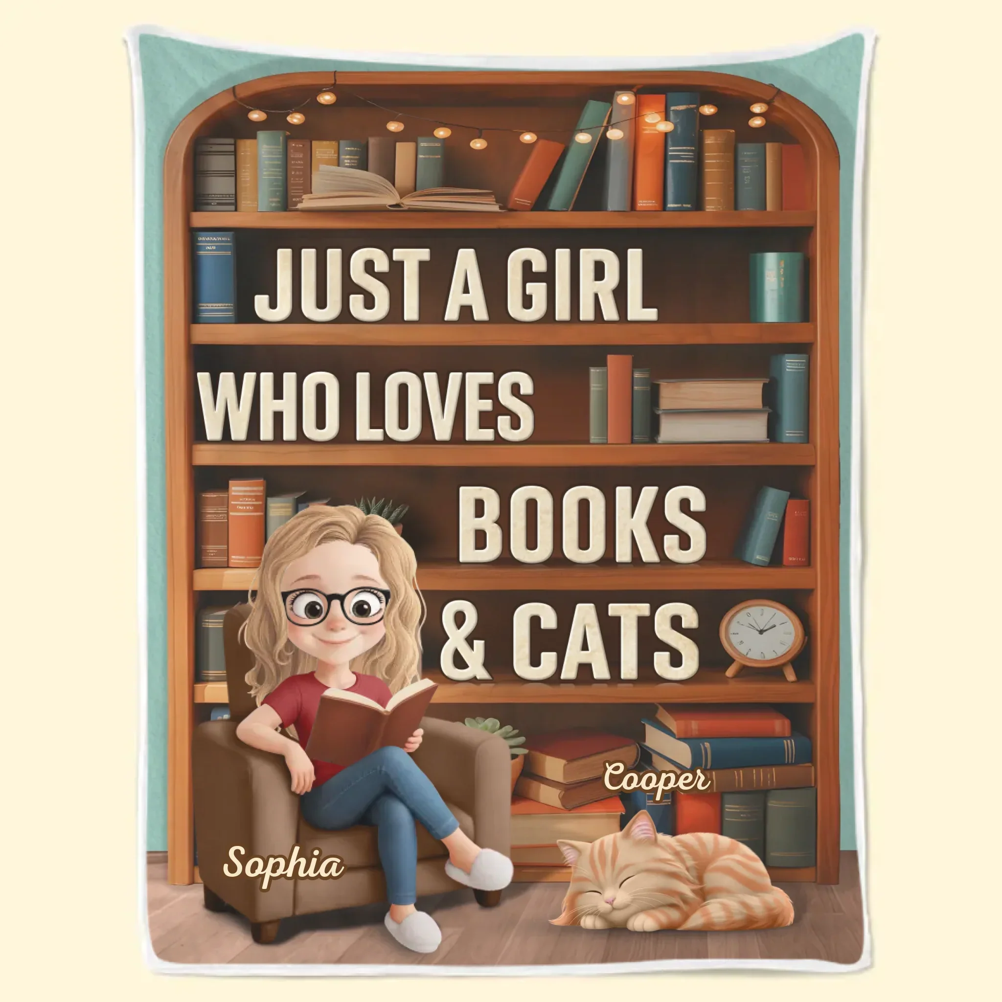 Custom Blanket - Personalized Christmas Bookish Gifts For Book Lovers, Bookworms, Cat Mom And Dad - Every Chapter Is Better With A Purr - Robaser