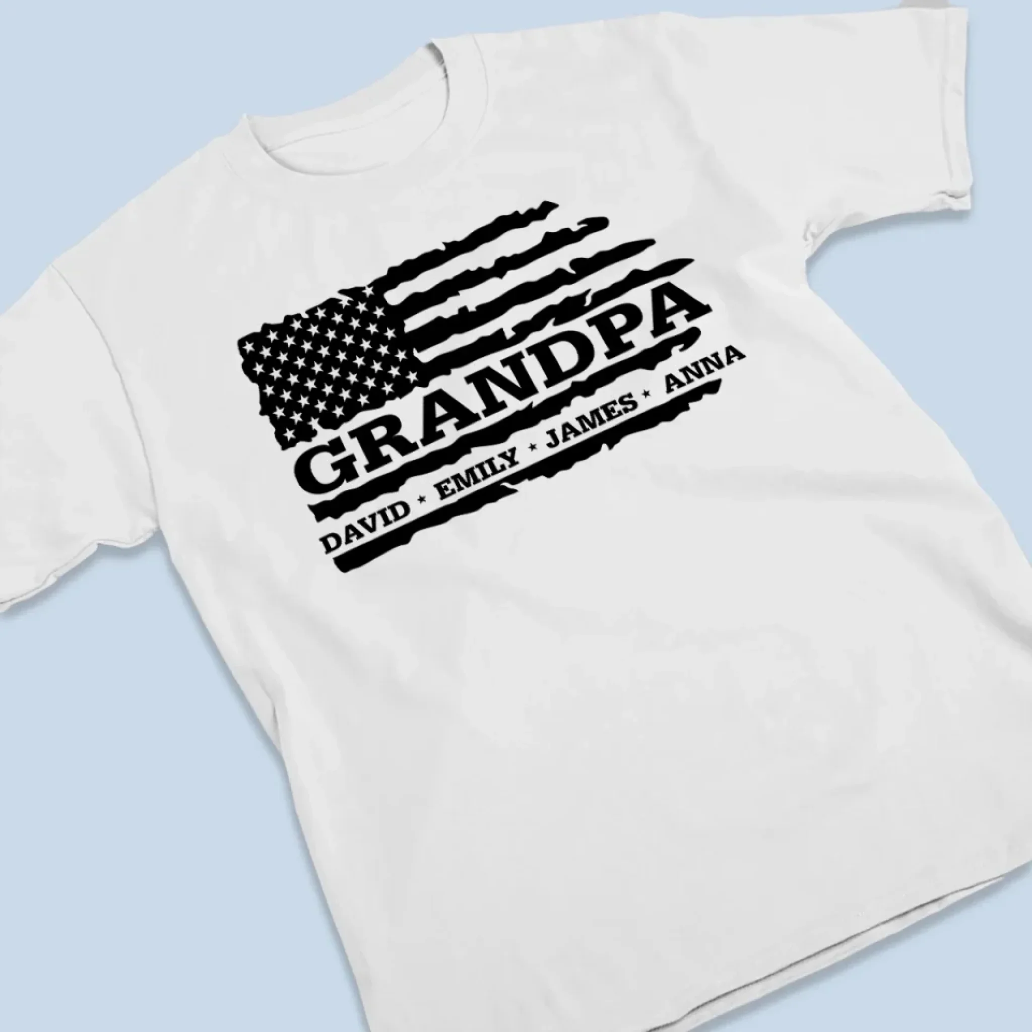 Proud To Be Grandpa - Family Personalized Custom Unisex T-shirt, Premium T-shirt, Hoodie - Father's Day, Gift For Dad, Grandpa - Robaser