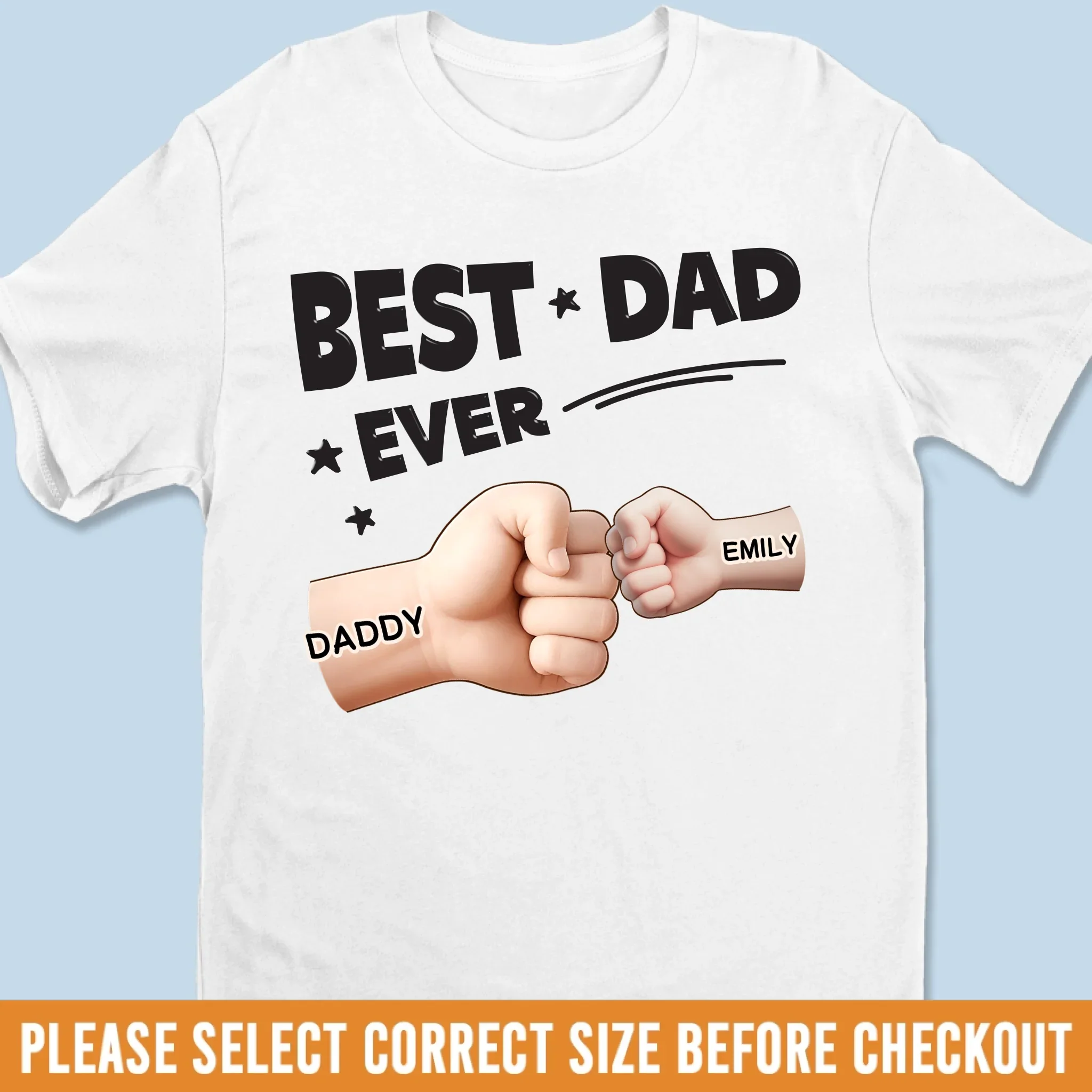 Best Dad In The Galaxy - Family Personalized Custom Unisex T-shirt, Premium T-shirt, Hoodie -  Father's Day, Gift For Dad, Grandpa - Robaser