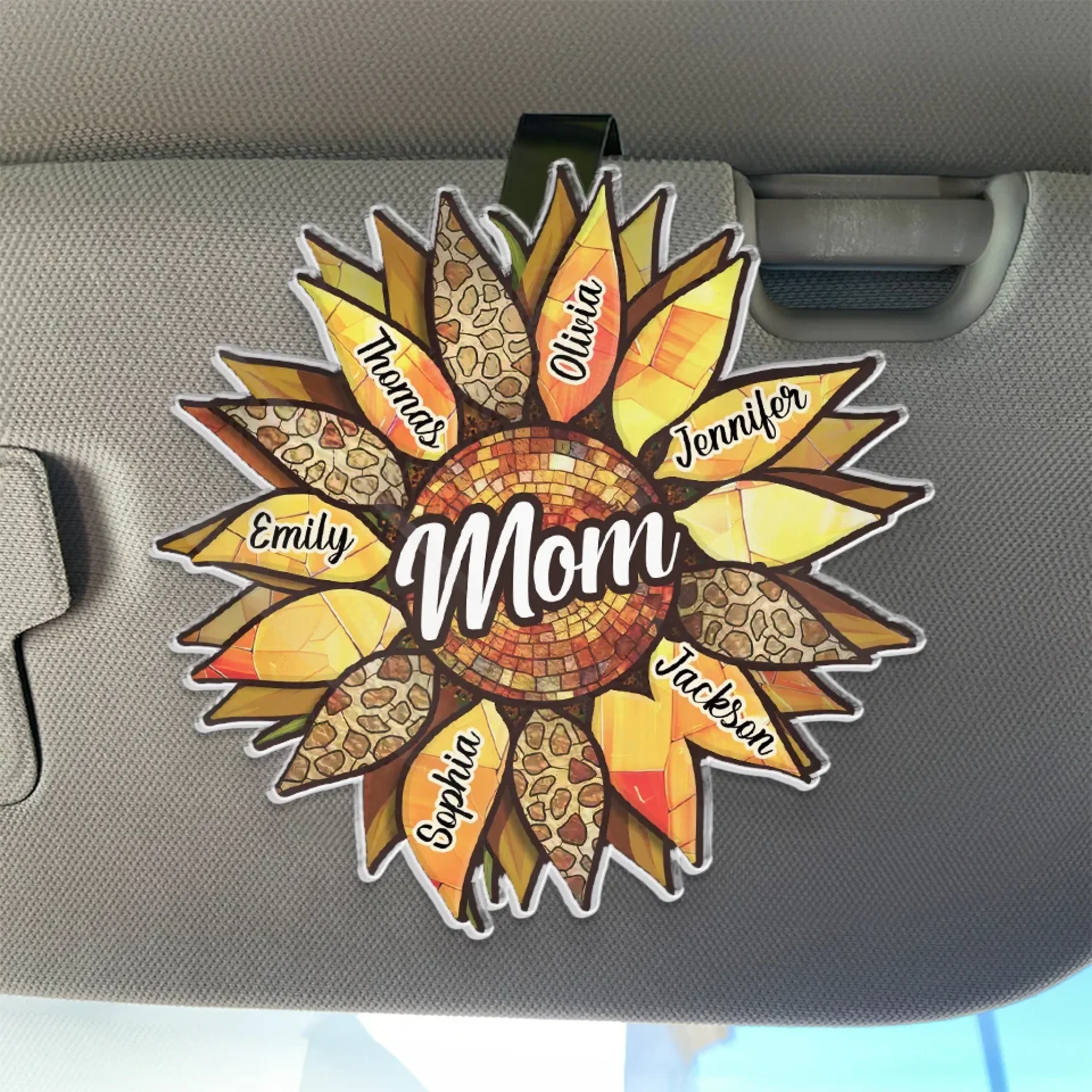 Grandparenting Is Love Without Limits - Family Personalized Custom Car Visor Clip - Gift For Mom, Grandma - Robaser