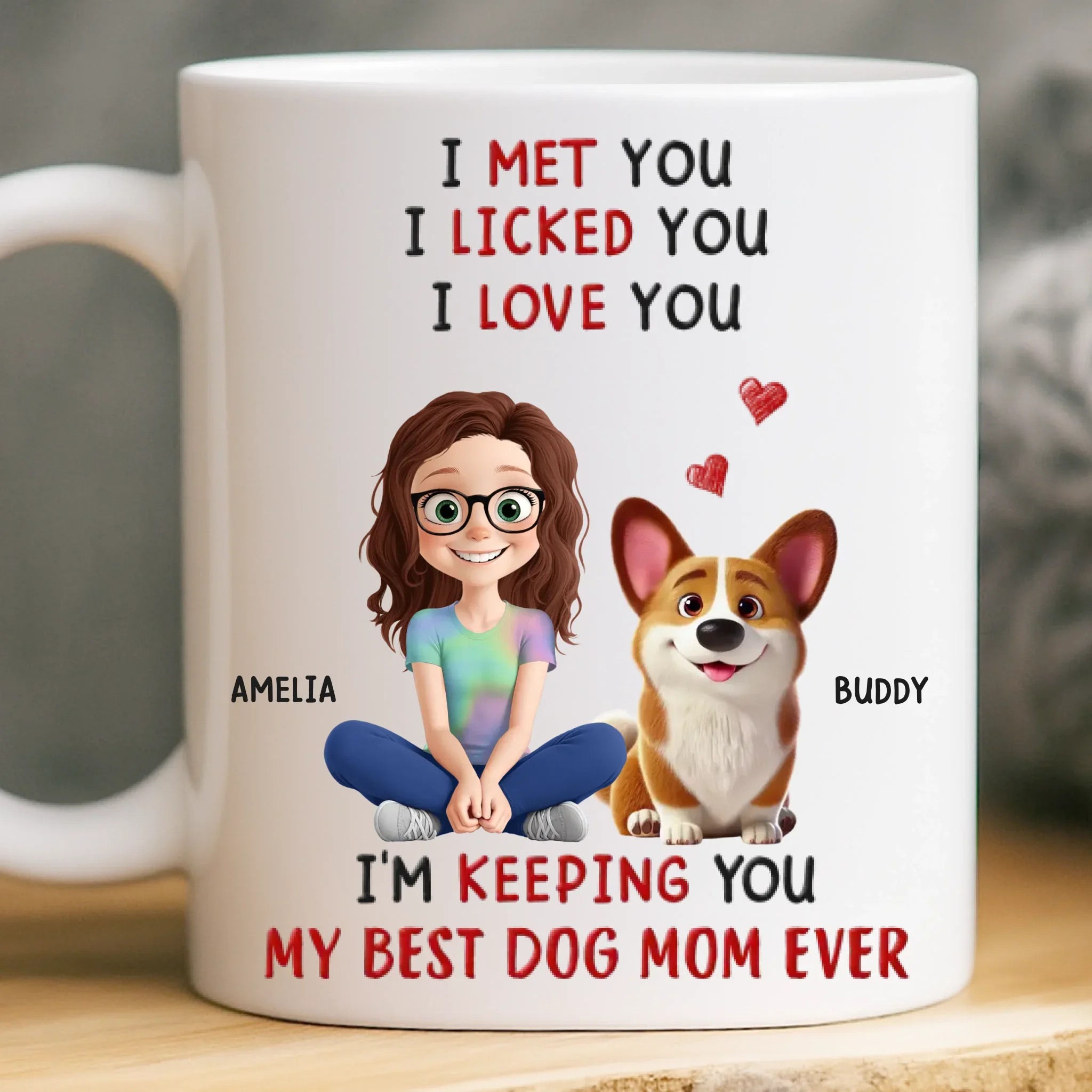 Custom Mug - Personalized Birthday Gifts For Dog Lovers, Dog Dad And Mom - My Forever Cuddle Supplier - Robaser