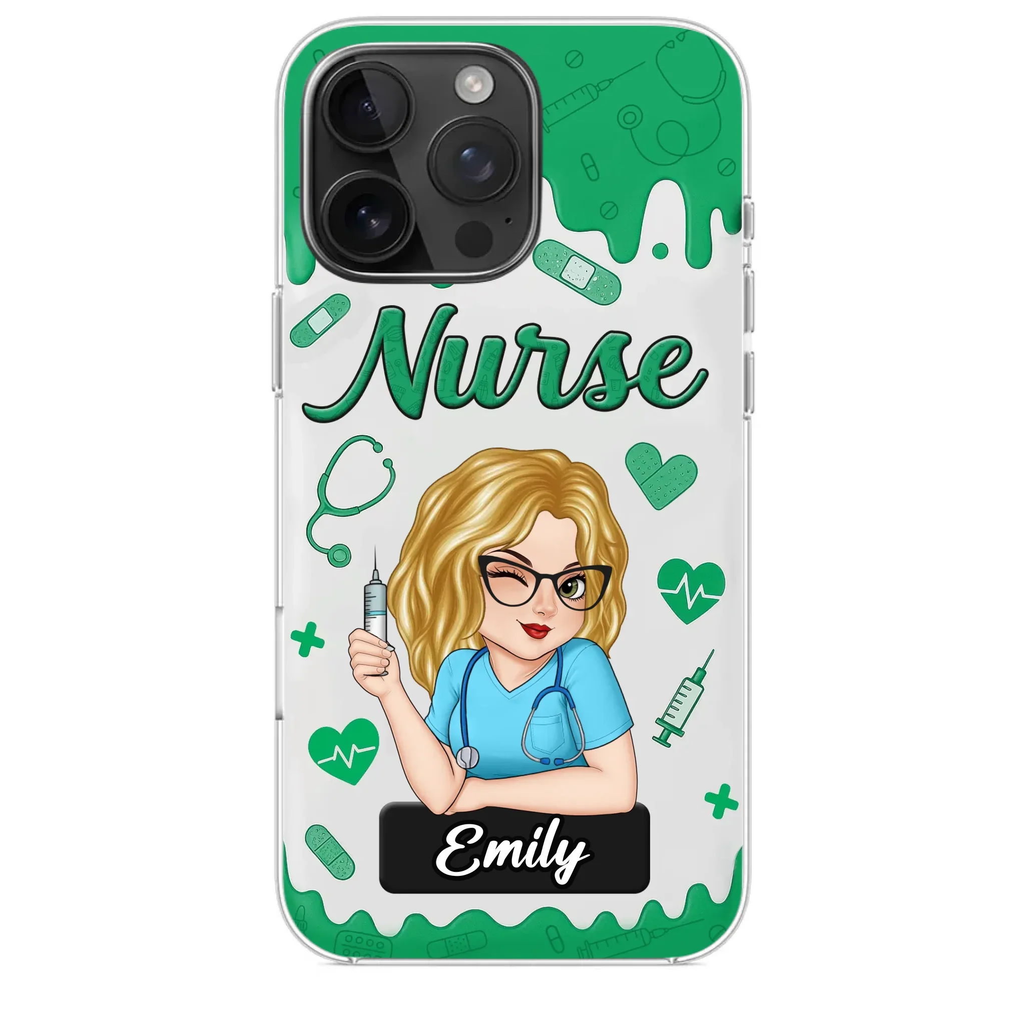 Born To Care, Trained To Heal - Nurse Personalized Custom Clear Phone Case - Appreciation, Thank You Gift, Nurse Life, Doctor Life - Robaser