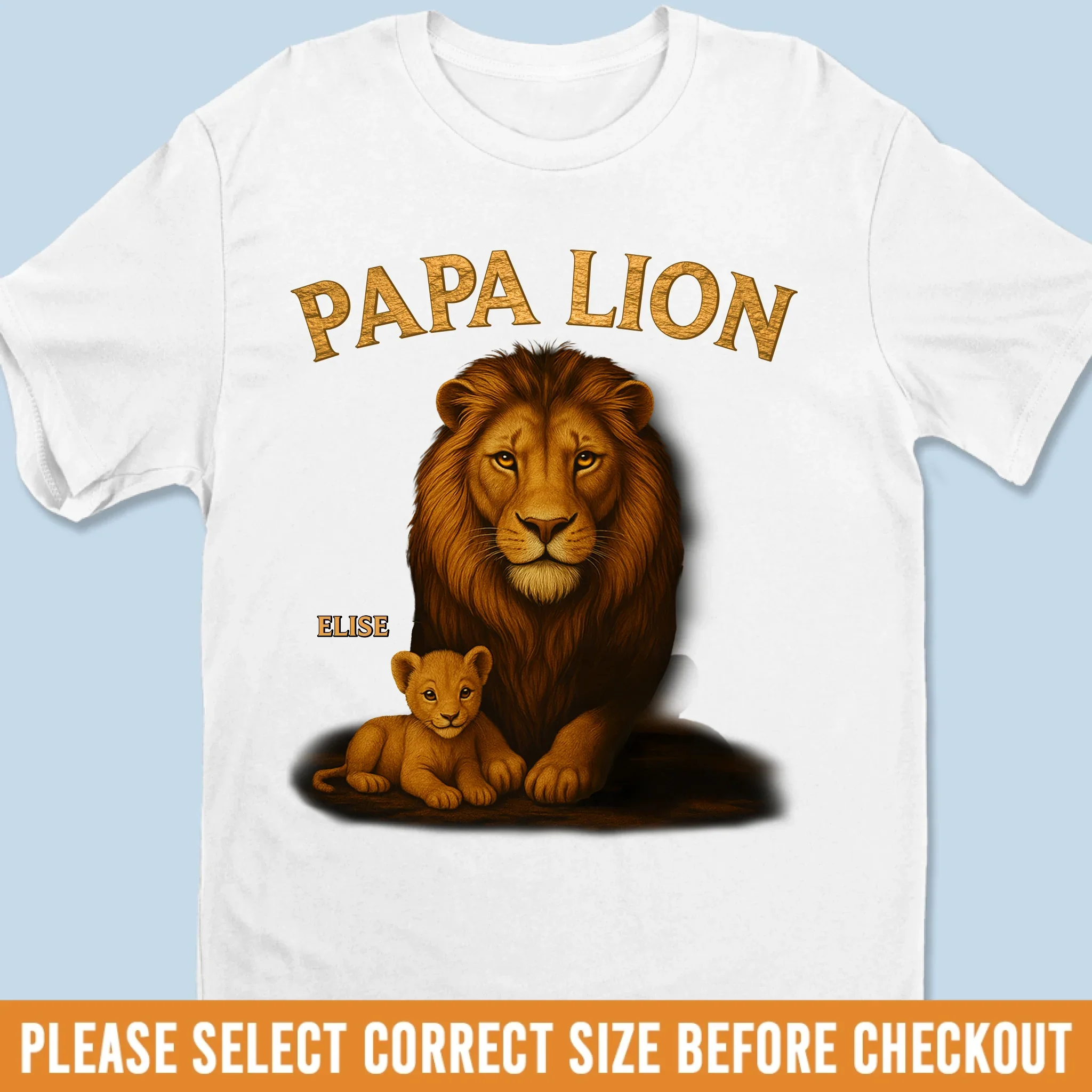 King Of The Pride - Family Personalized Custom Unisex T-shirt, Premium T-shirt, Hoodie - Father's Day, Gift For Dad, Grandpa - Robaser