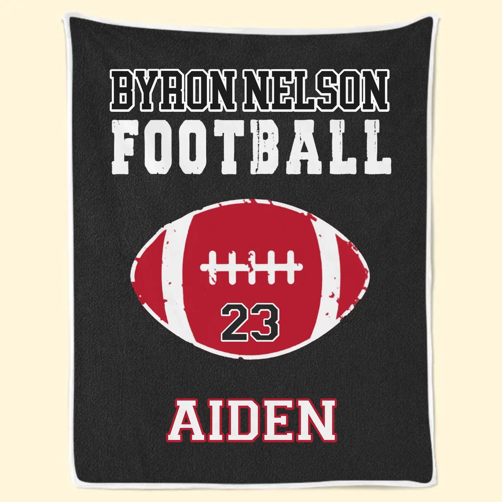 Custom American Football Blanket - Personalized Gift For Birthday, Football Football Lovers, NFL Fans, Sport Lovers, Senior Graduation Gift - Living The Football Dream With School Name - Robaser