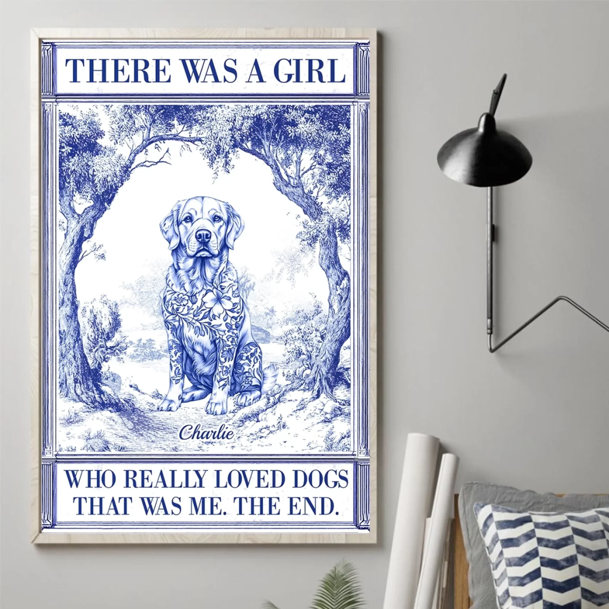Custom Vertical Poster - Personalized Birthday Gifts For Dog Lovers, Dog Dad And Mom - Crazy Dog Lady - Robaser