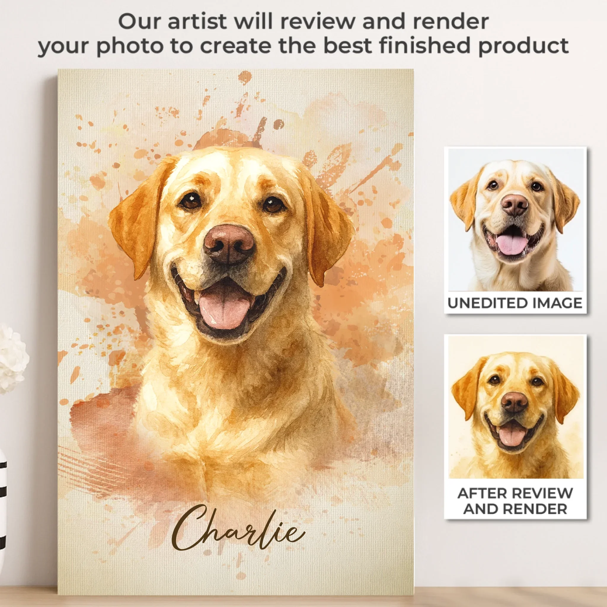Custom Photo Vertical Poster, Canvas - Personalized Pet Memorial Sympathy Gifts For Dogs, Cats - Sweetest Face, Purest Love - Robaser