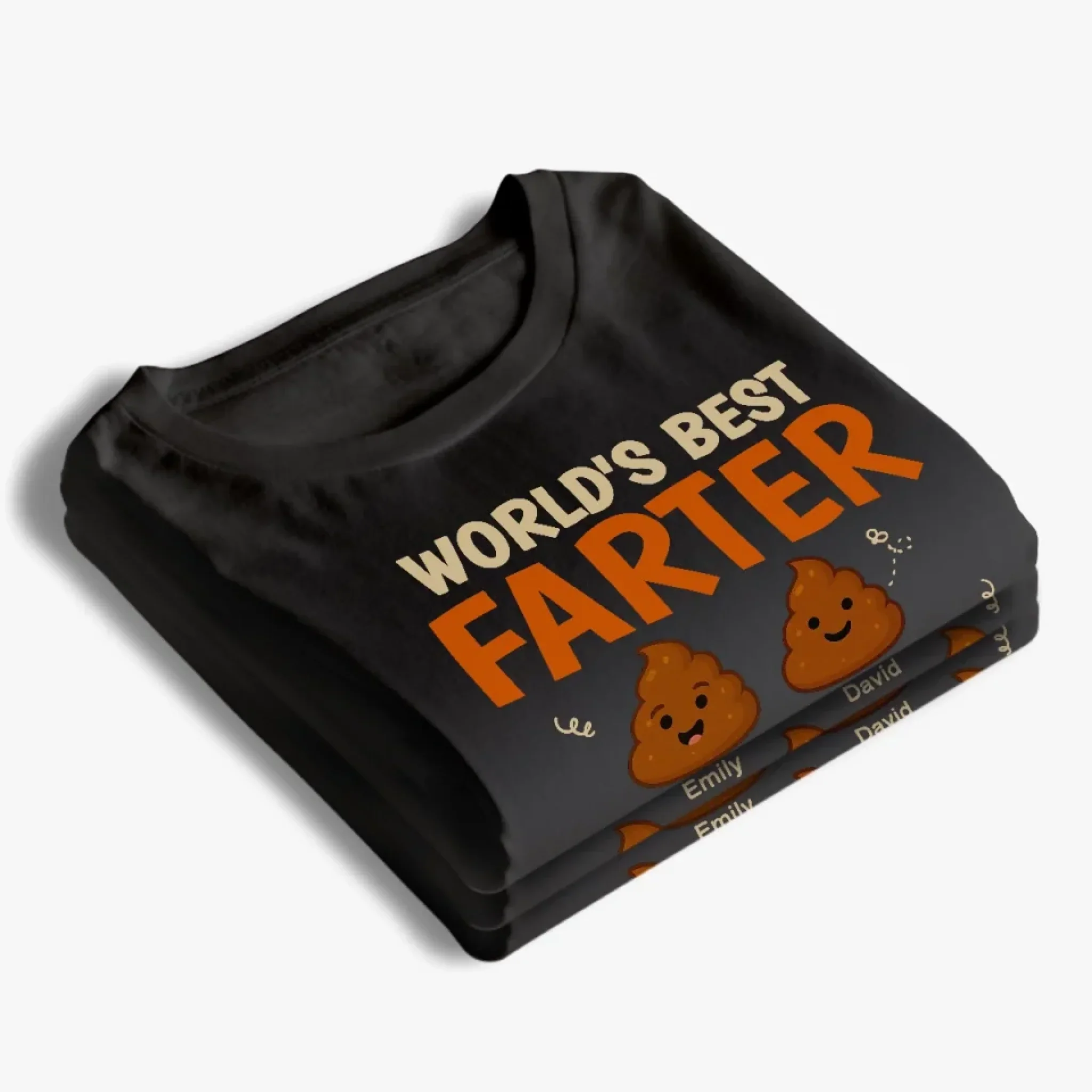 Our Family's Funniest And Fartiest Hero - Family Personalized Custom Unisex T-shirt, Premium T-shirt, Hoodie - Father's Day, Gift For Dad, Grandpa - Robaser