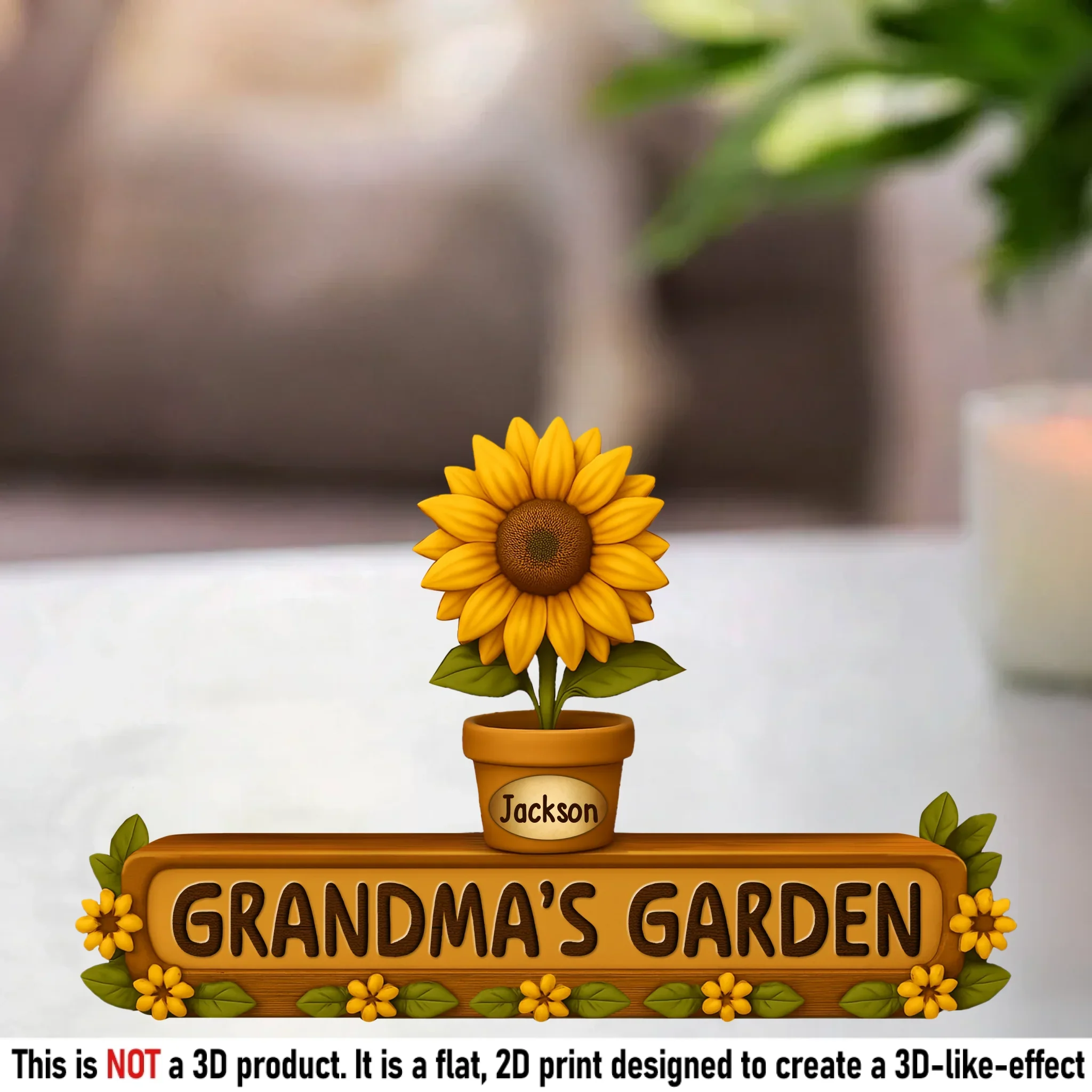 Mom, You Make Our World Bloom - Family Personalized Custom Acrylic Plaque Custom Shape - Mother's Day, Gift For Mom, Grandma - Robaser