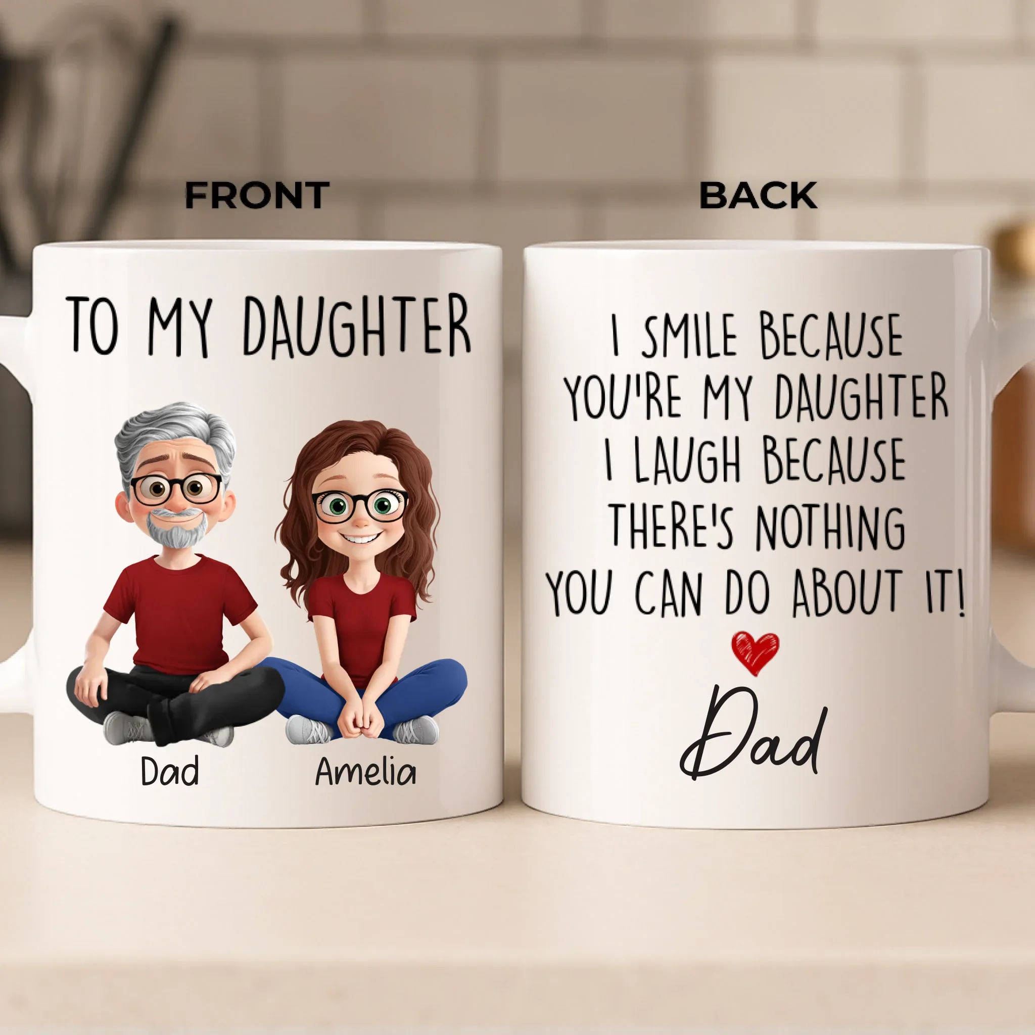 Custom Mug - Personalized Birthday Gifts For Mom, Dad, Son, Daughter - Home In Every Sip - Robaser