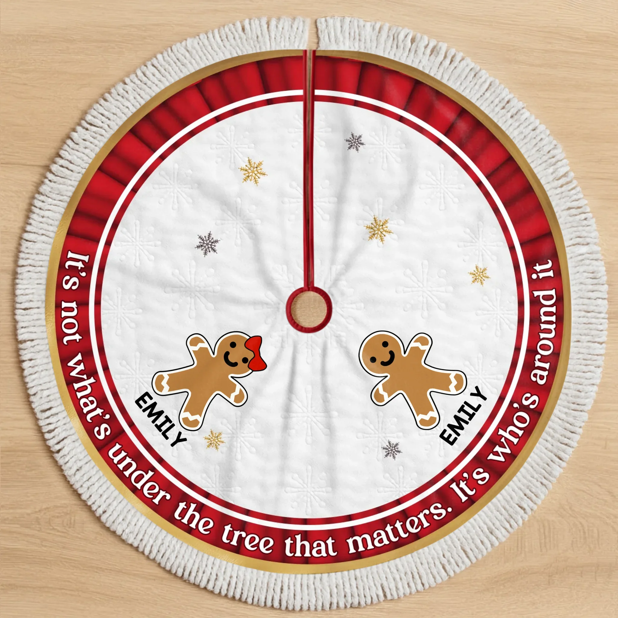 Custom Tree Skirt - Personalized Christmas Birthday Gifts For Mom, Dad, Brother, Sister, Kids - Season Of Cozy Moments - Robaser