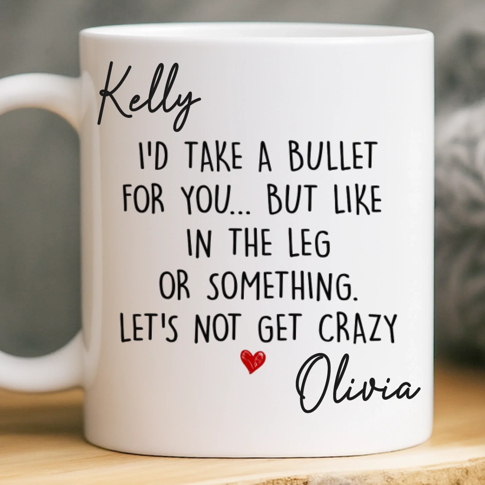 Custom Mug - Personalized Best Friend Birthday Gifts For Women, Besties, Sisters, BFF - Besties Fuel My Soul - Robaser