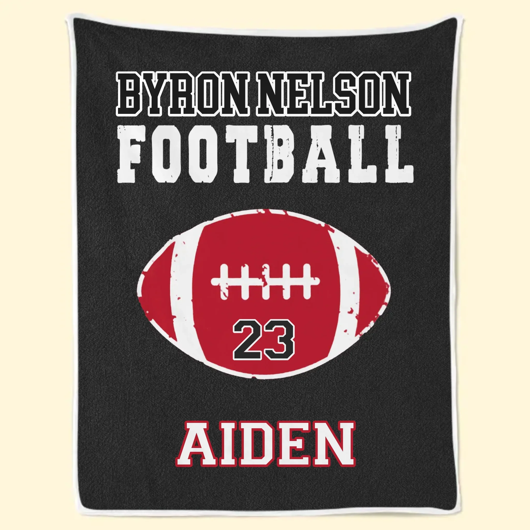 Custom American Football Blanket - Personalized Gift For Birthday, Football Football Lovers, NFL Fans, Sport Lovers, Senior Graduation Gift - Living The Football Dream With School Name - Robaser