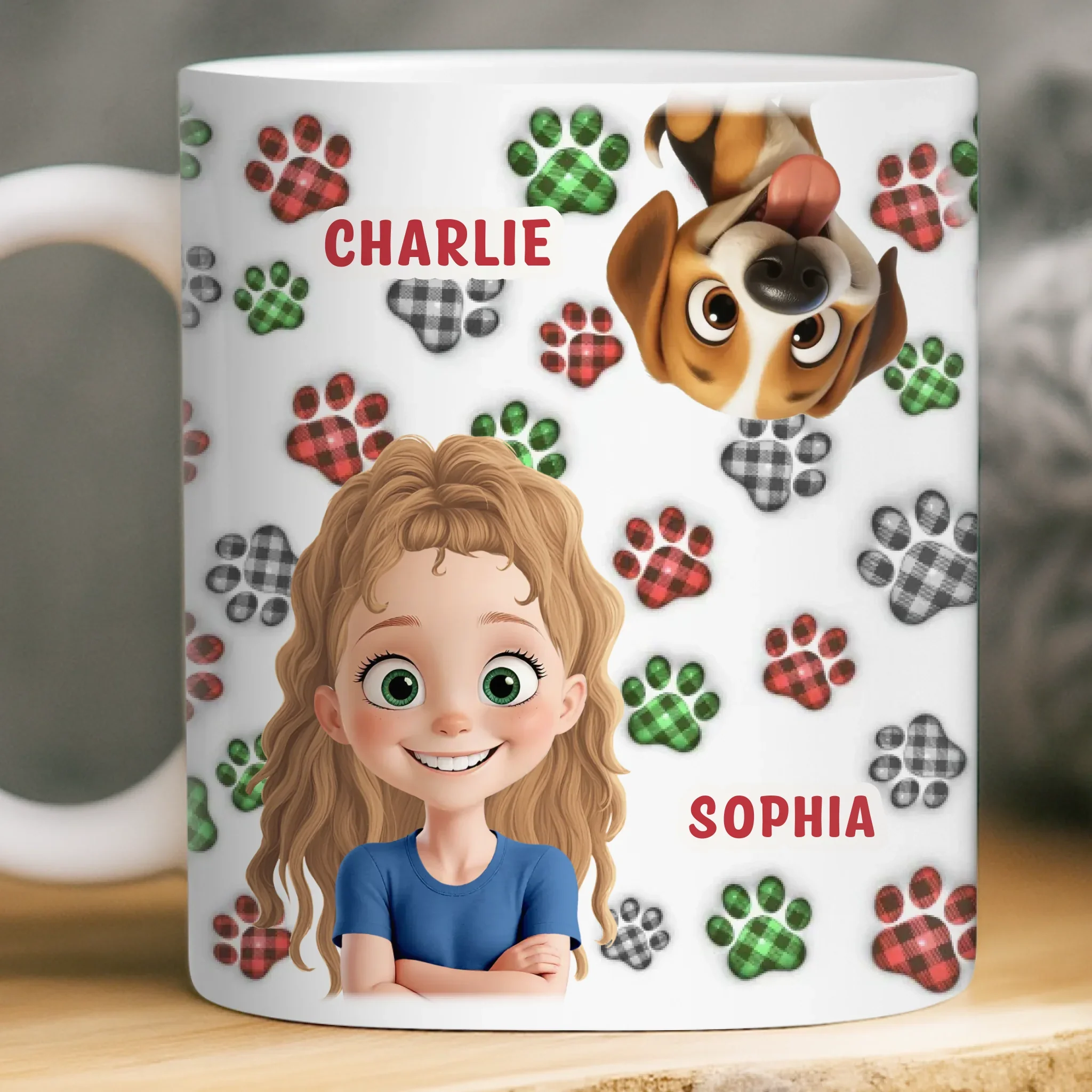 Custom Mug - Personalized Birthday Gifts For Dog Lovers, Dog Dad And Mom - More Dogs Less Worries - Robaser