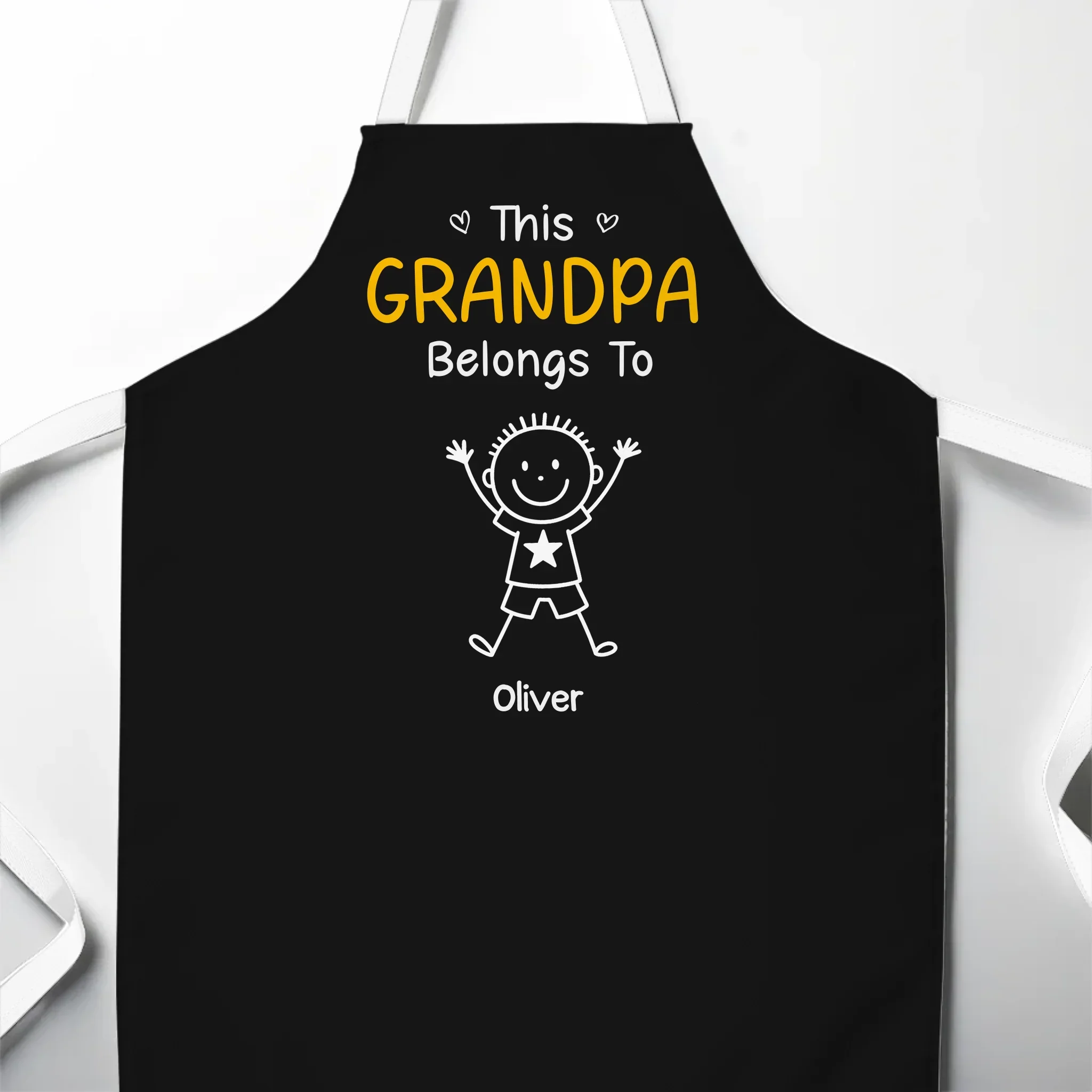 Custom Apron - Personalized Birthday Gifts For Dad, Grandpa - This Grandpa Loves His Crew - Robaser