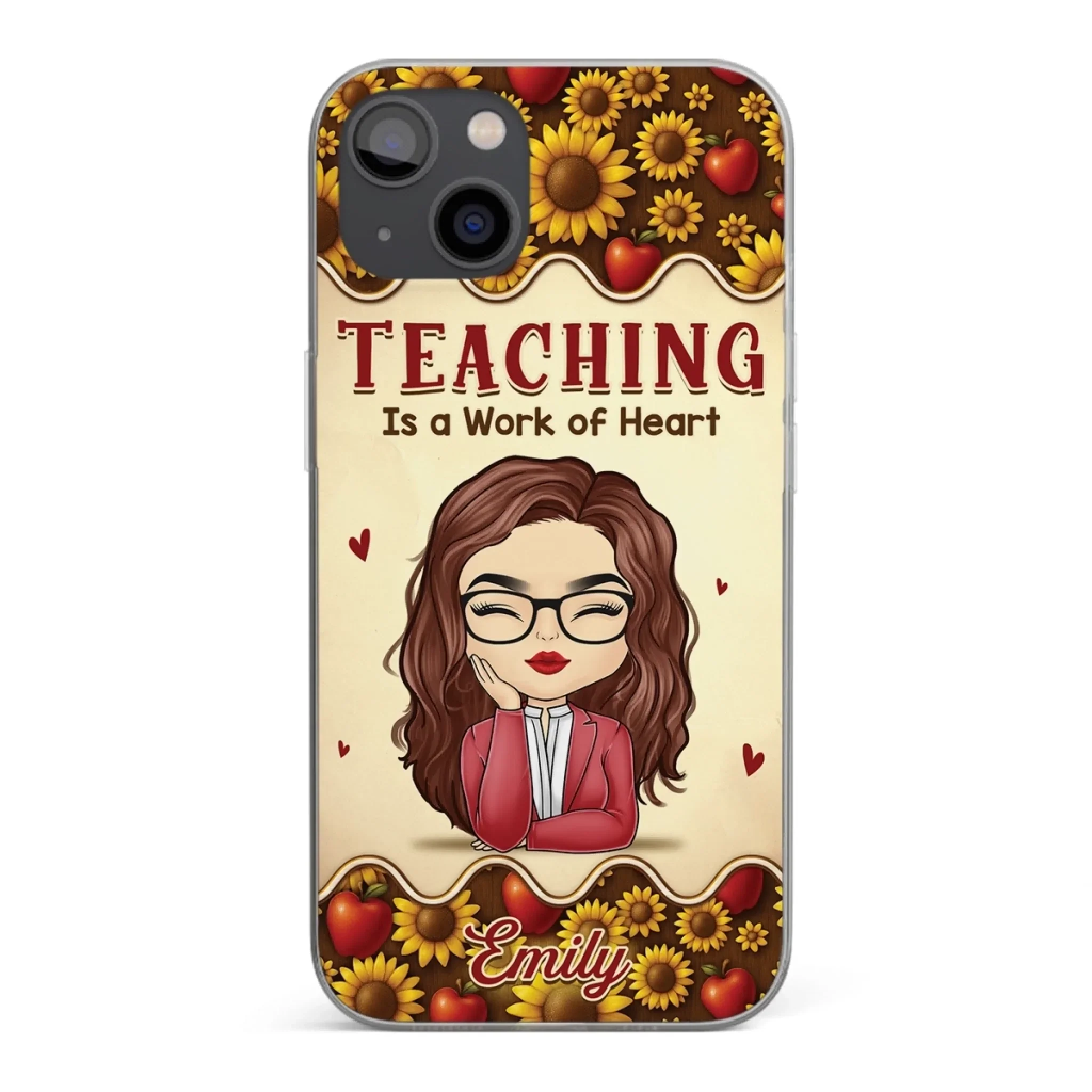 Custom Clear Phone Case - Personalized Birthday Gifts For Teachers - Teachers Make Magic Happen - Robaser