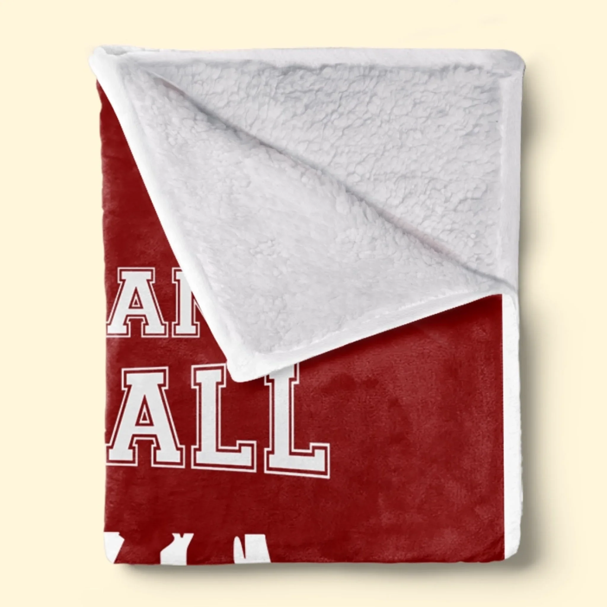 Custom American Football Blanket - Personalized Gift For Birthday, Football Football Lovers, NFL Fans, Sport Lovers, Senior Graduation Gift - Team Name with Flag - Robaser