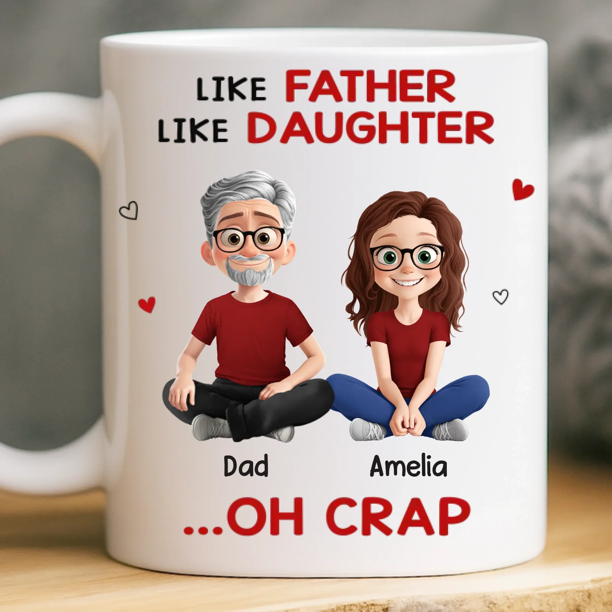 Custom Mug - Personalized Birthday Gifts For Mom, Dad, Son, Daughter - You Make Life Sweeter - Robaser