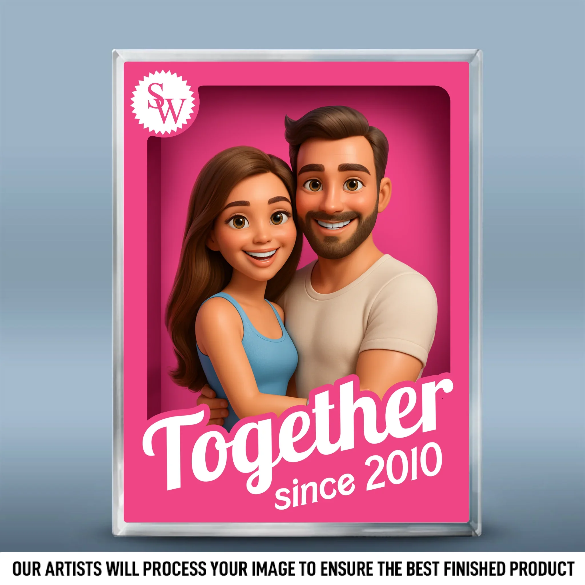 Custom Photo Rectangle Shaped Acrylic Plaque - Personalized Anniversary Wedding Gifts For Husband And Wife, Him And Her - You And Me Always - Robaser