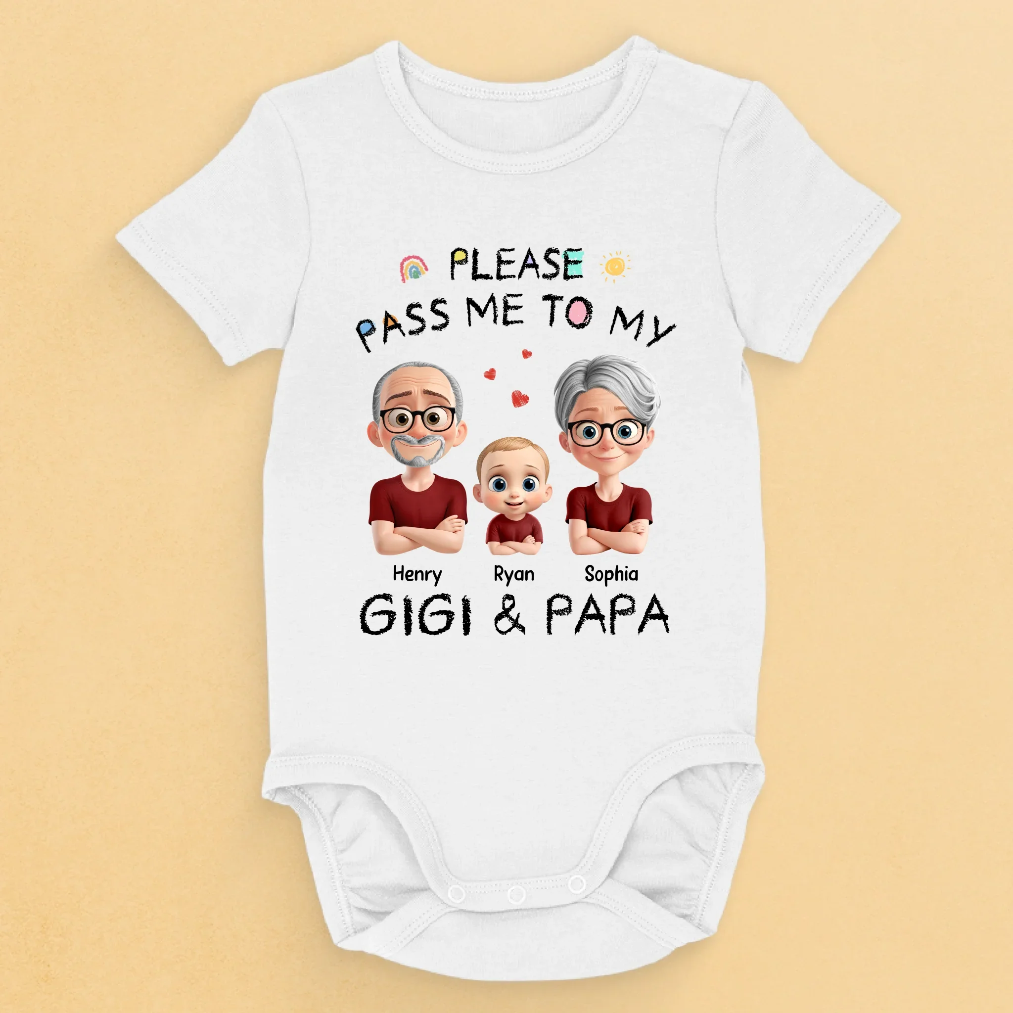 Custom Baby Onesie - Personalized Baby Shower, Gender Reveal Gifts For New Moms, New Dads, New Parents - Always Your Little Bean - Robaser