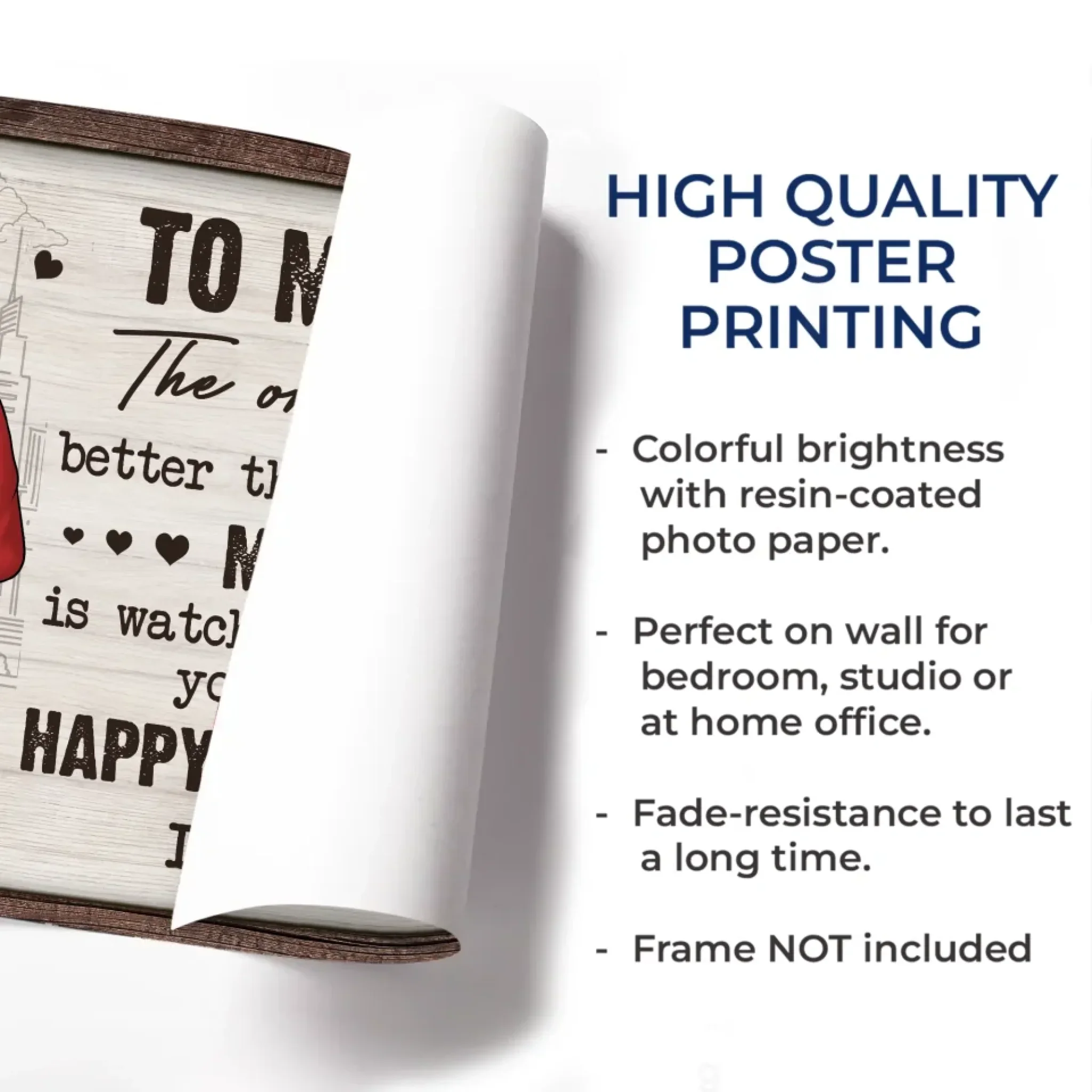 Watching You Become A Dad Has Been My Proudest Moment - Family Personalized Custom Horizontal Poster - Father's Day, Gift For Son - Robaser