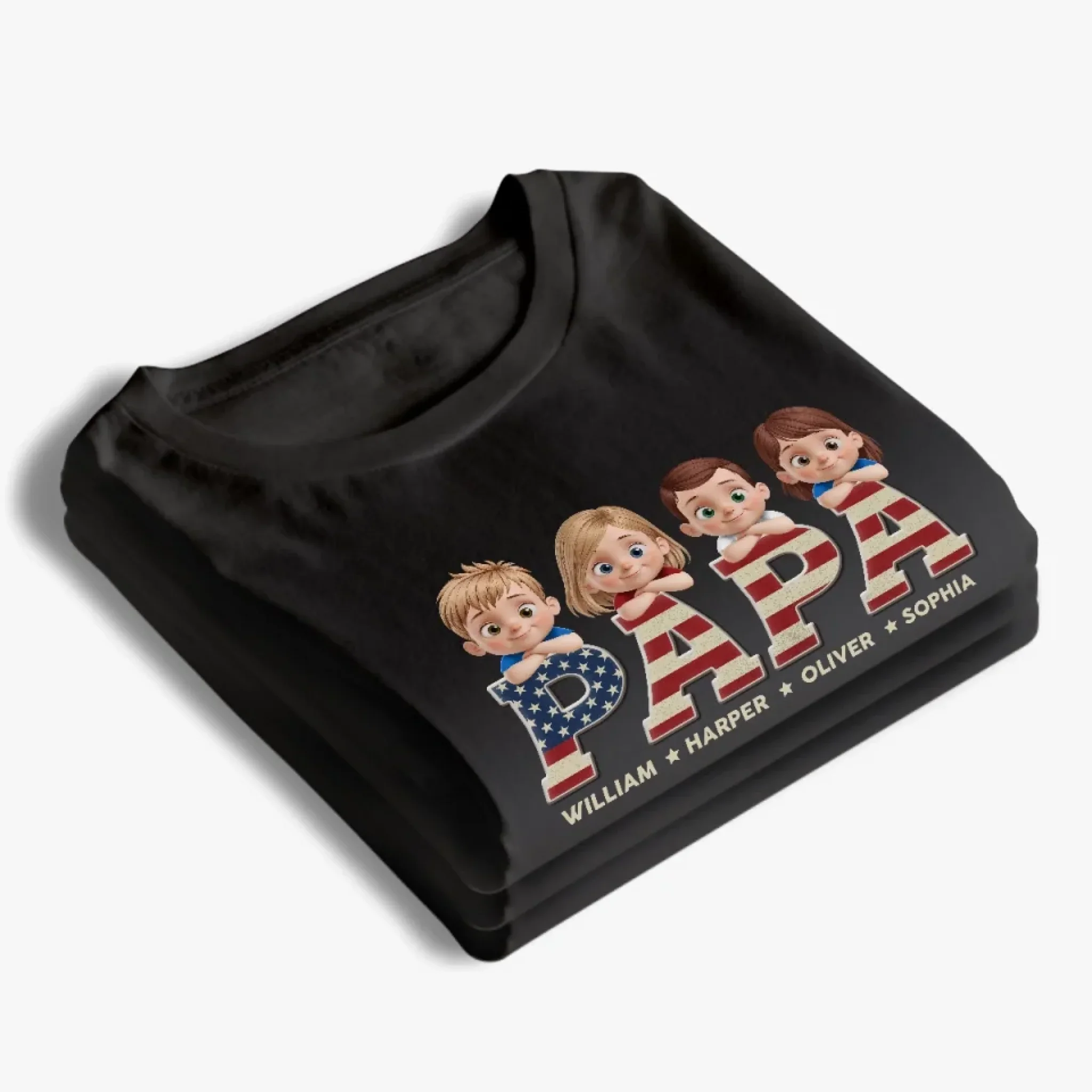 Deerly Loved By The Whole Gang - Family Personalized Custom Unisex T-shirt, Premium T-shirt, Hoodie - Father's Day, Gift For Dad - Robaser