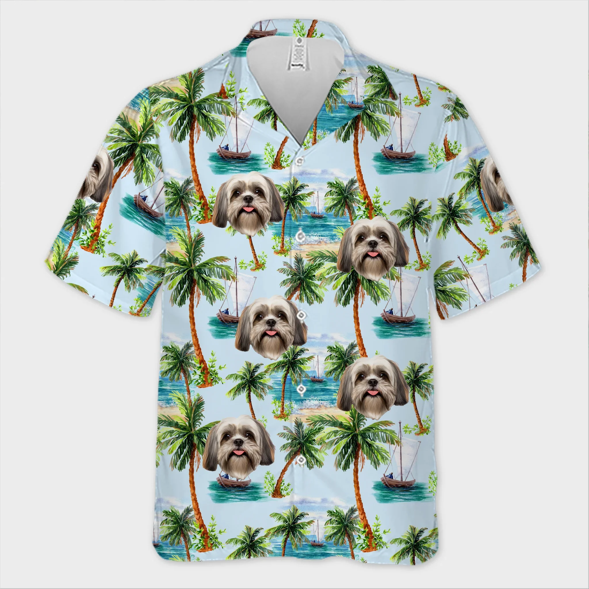 Custom Photo Fur Real On Vacation Mode - Dog & Cat Personalized Custom Unisex Tropical Hawaiian Aloha Shirt - Summer Vacation Gift, Gift For Pet Owners, Pet Lovers - Robaser