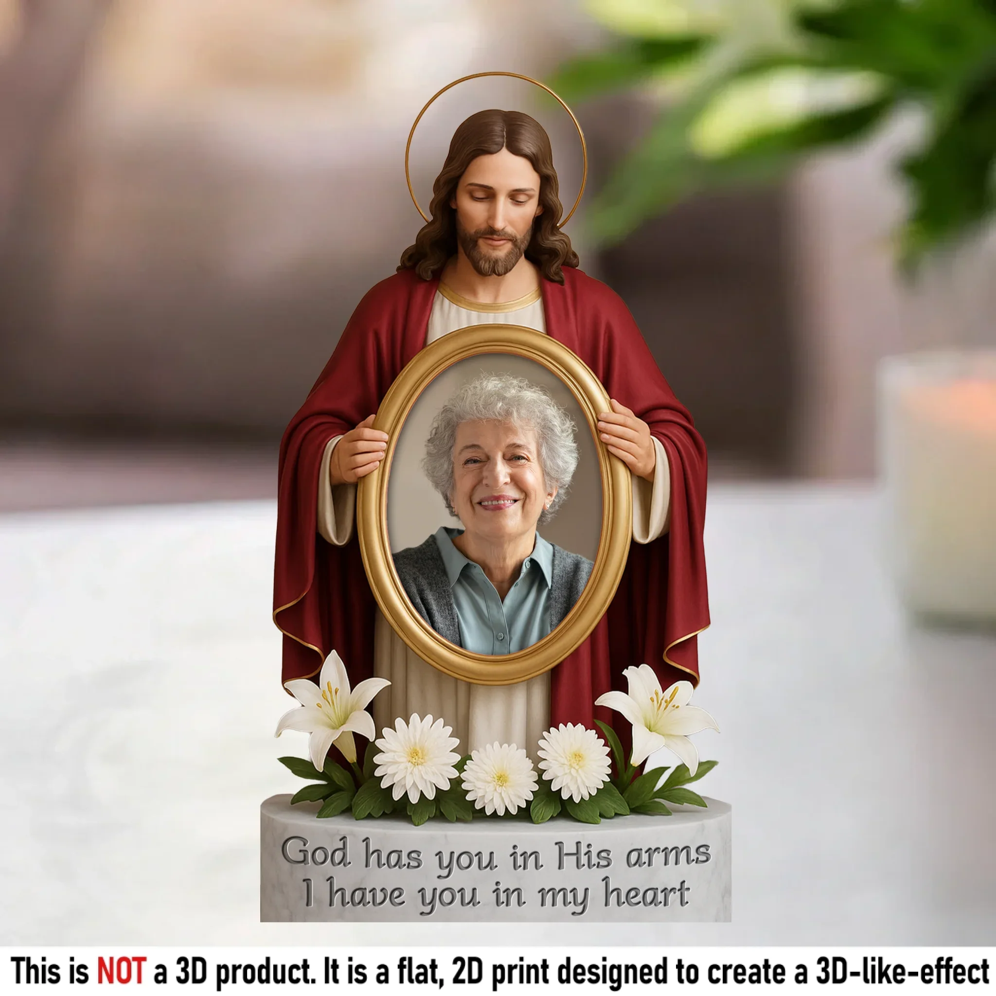 Custom Photo God Called You Home - Memorial Personalized Custom Acrylic Plaque Custom Shape - Sympathy Gift For Family Members - Robaser