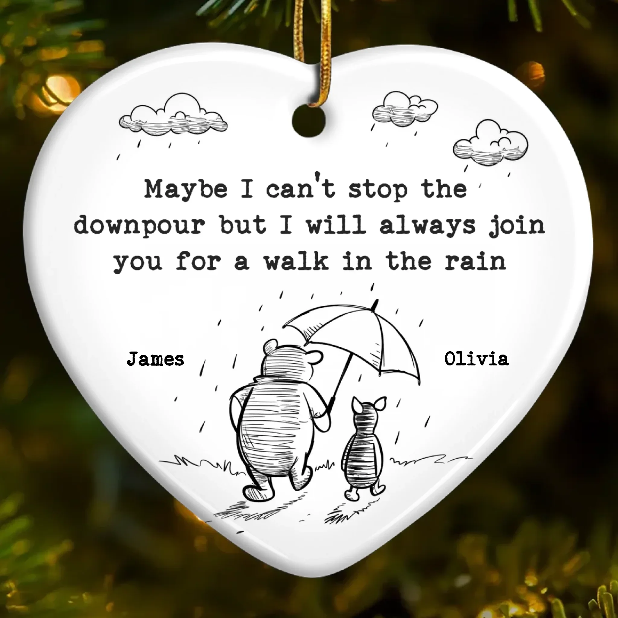 Custom Ceramic Ornament - Personalized Best Friend Christmas Birthday Gifts For Women, Besties, Sisters, BFF - A Friend Like You - Robaser