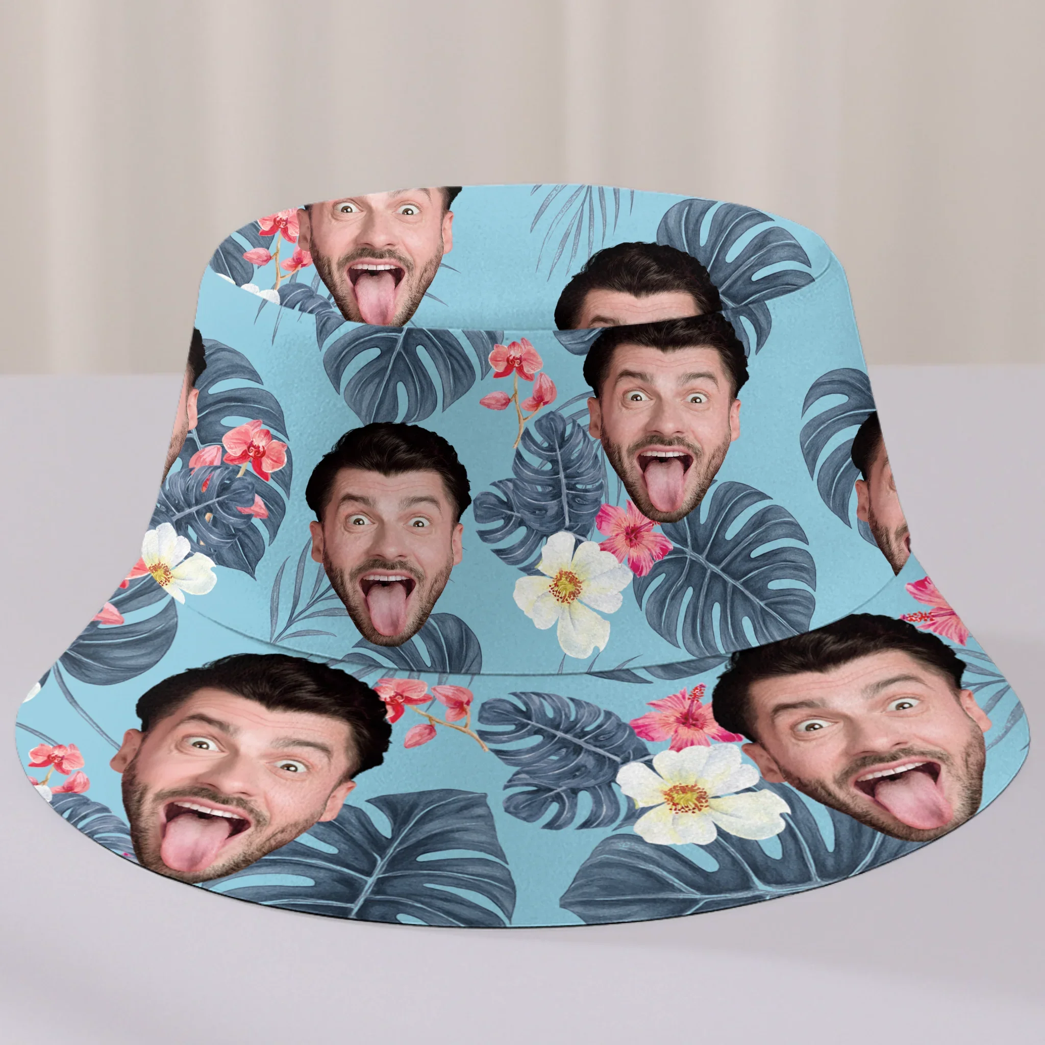 Custom Photo Vacation Mode, Activated - Family Personalized Custom Bucket Hat - Summer Vacation Gift For Family Members, Pet Owners, Pet Lovers - Robaser