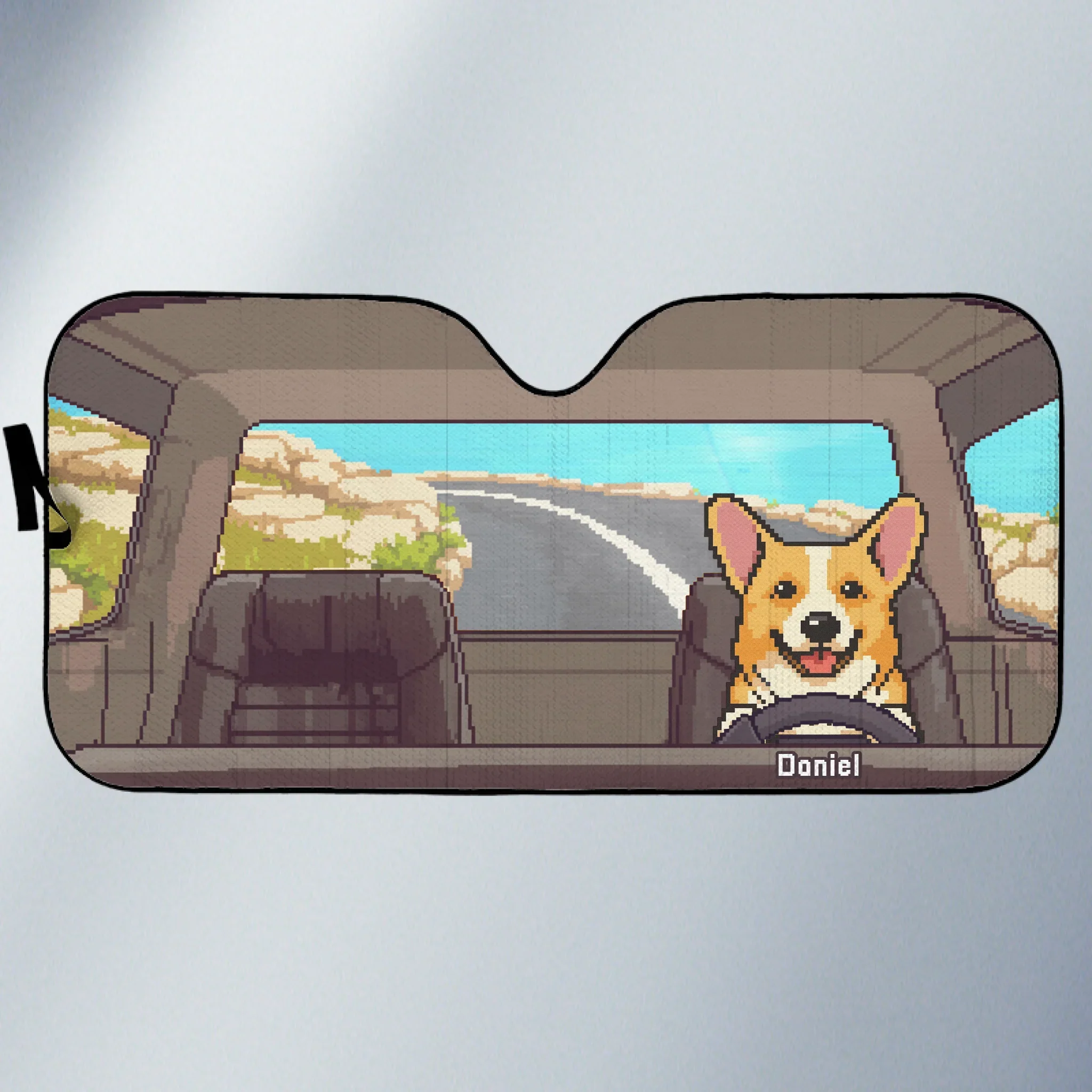 Buckle Up, It  s Bark Time - Dog Personalized Custom Auto Windshield Sunshade, Car Window Protector - Gift For Pet Owners, Pet Lovers - Robaser