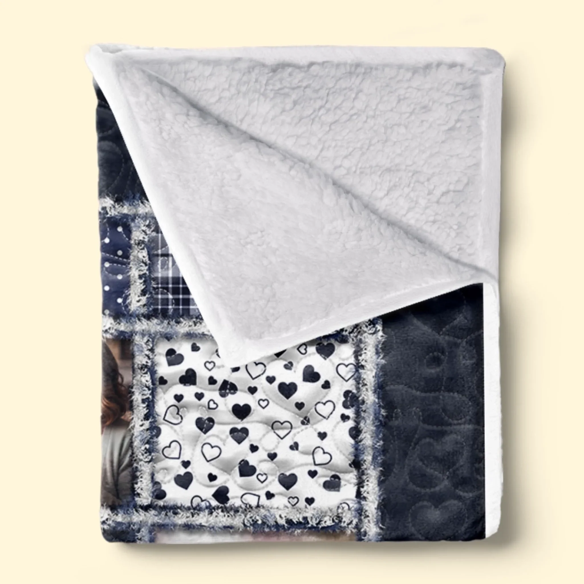 Custom Photo Blanket - Personalized Pet Christmas Memorial Sympathy Gifts For Dogs, Cats - Paws Leave Prints On Our Souls - Robaser