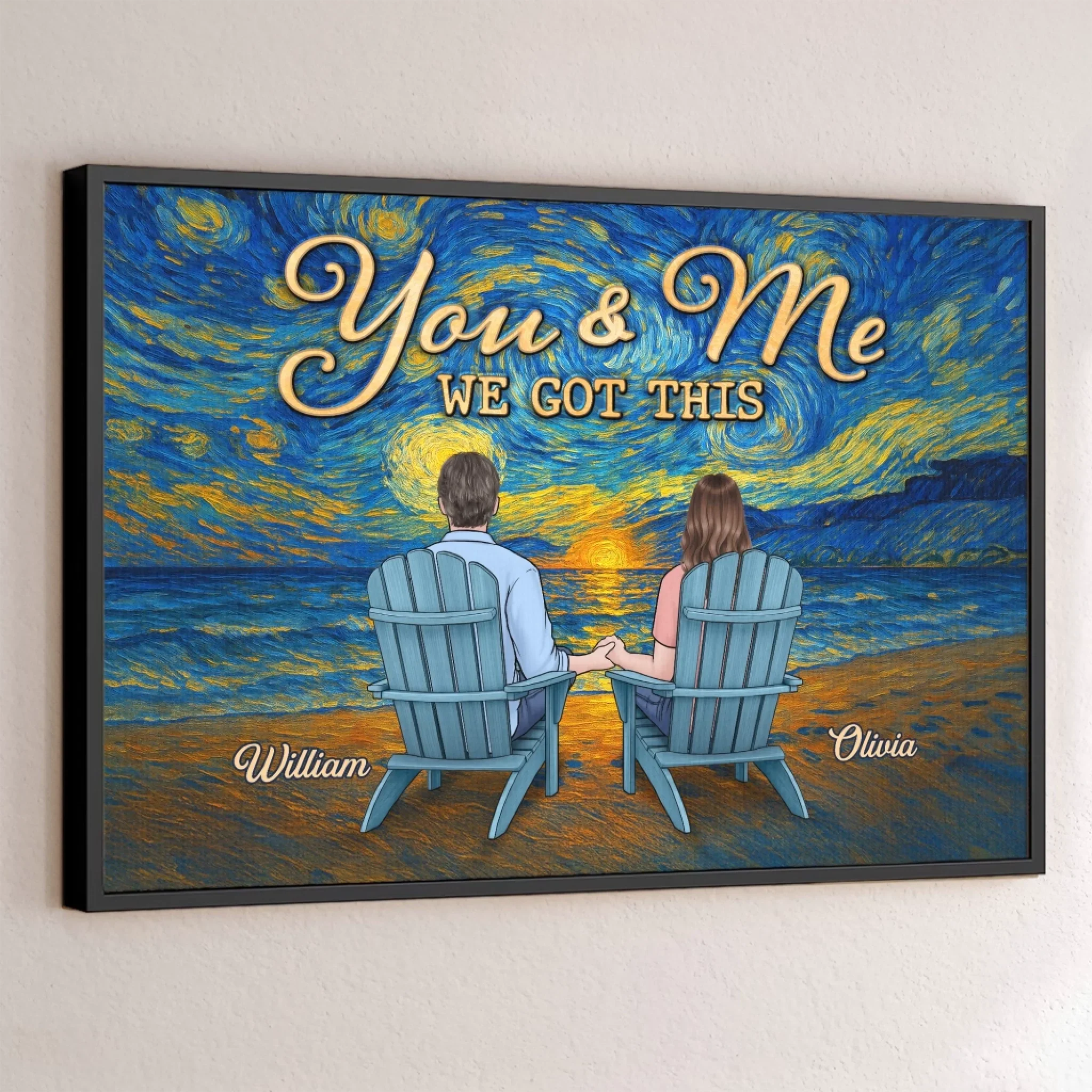 Custom Horizontal Poster - Personalized Anniversary Wedding Gifts For Husband And Wife, Him And Her - Still My Favorite View - Robaser