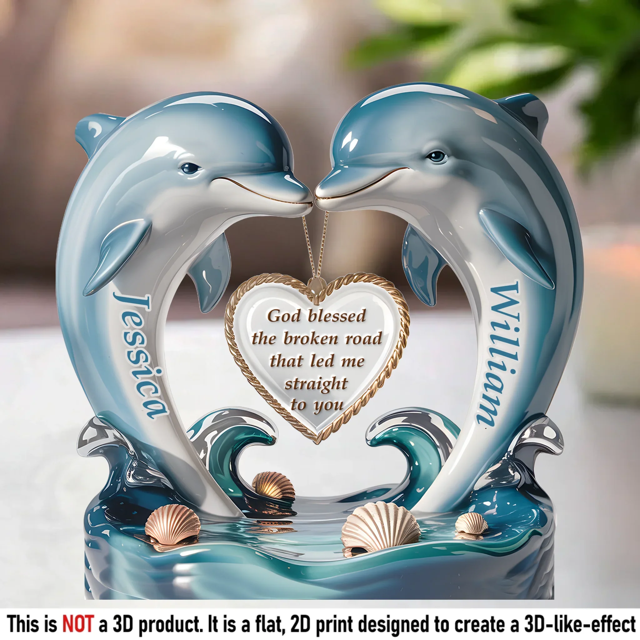 From One Heart To Another, Always - Couple Personalized Custom Acrylic Plaque Custom Shape - Gift For Husband Wife, Anniversary - Robaser