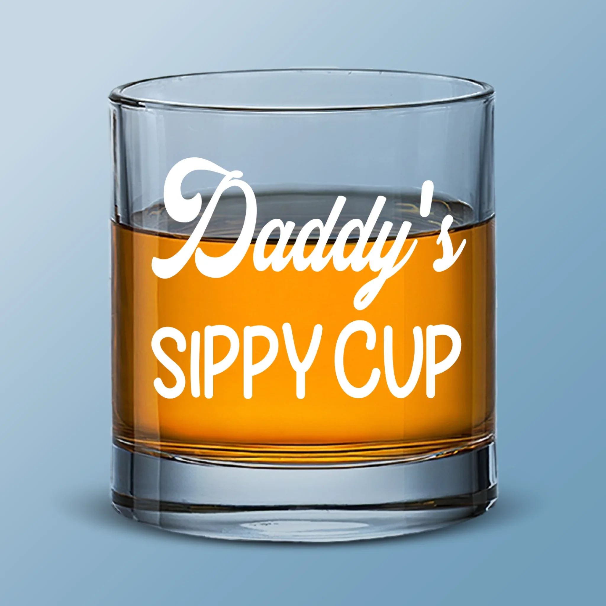 Daddy's Sippy Cup - Family Whiskey Glass - Gift For Dad, Grandpa - Robaser
