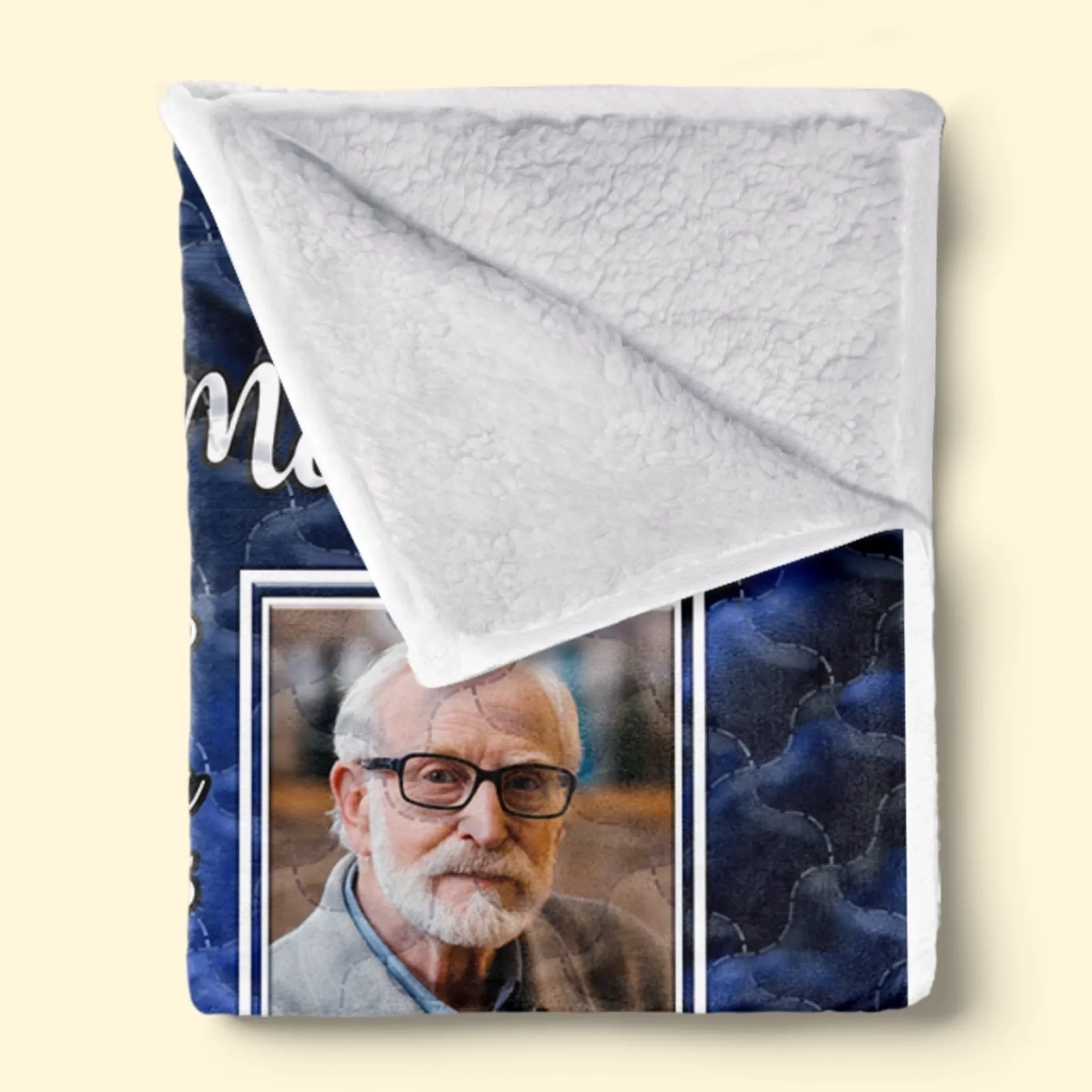 Custom Photo Blanket - Personalized Christmas Memorial Sympathy Gifts For Loss Of Mom, Dad - Love Holds Beyond The Years - Robaser