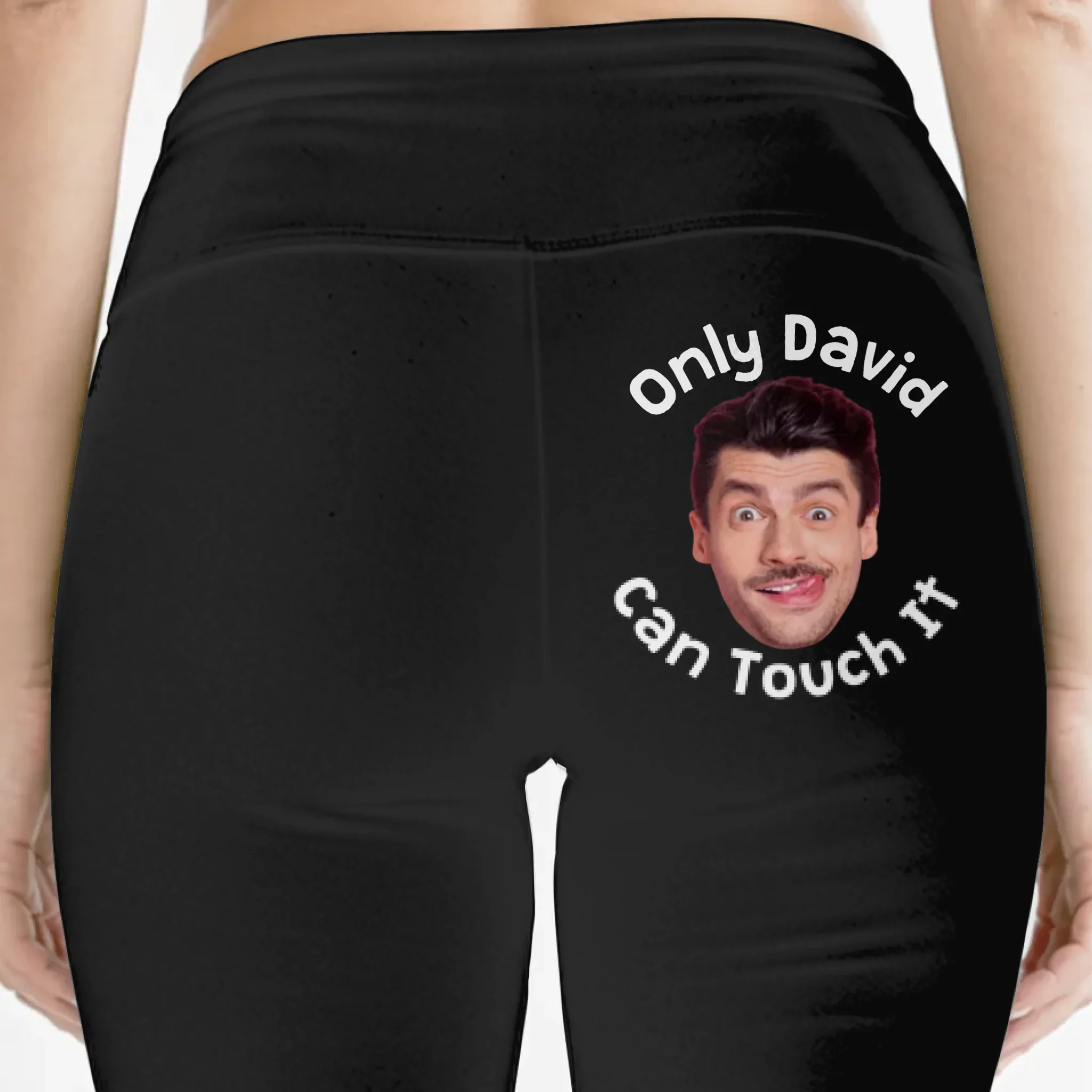 Custom Photo Not Yours, Never Will Be - Personalized Custom Women Leggings - Gift For Wife, Anniversary - Robaser