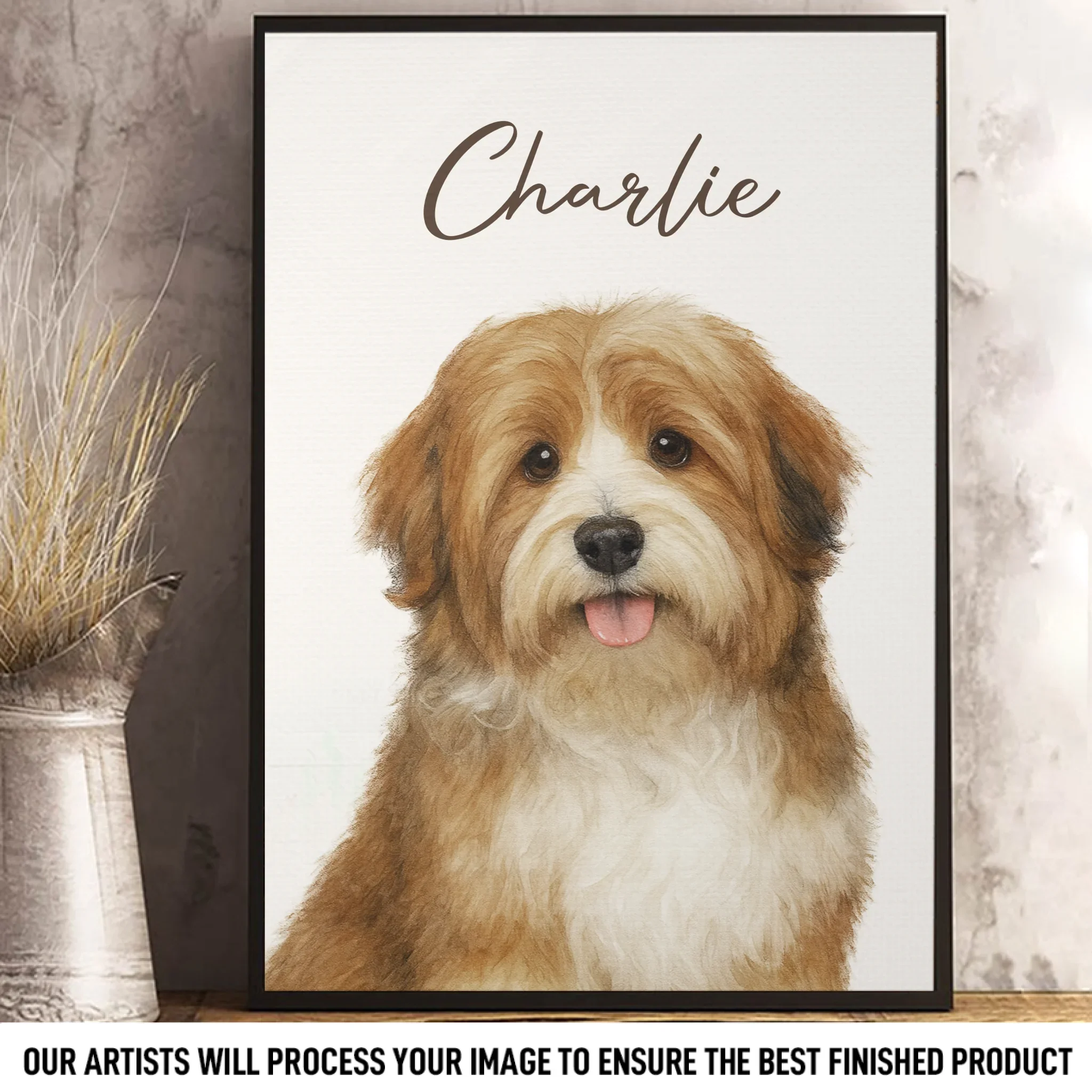 Custom Photo Vertical Poster - Personalized Birthday  Gifts For Dog Cat Lovers, Dog Dad And Mom, Cat Owners - Pawtrait Perfection - Robaser