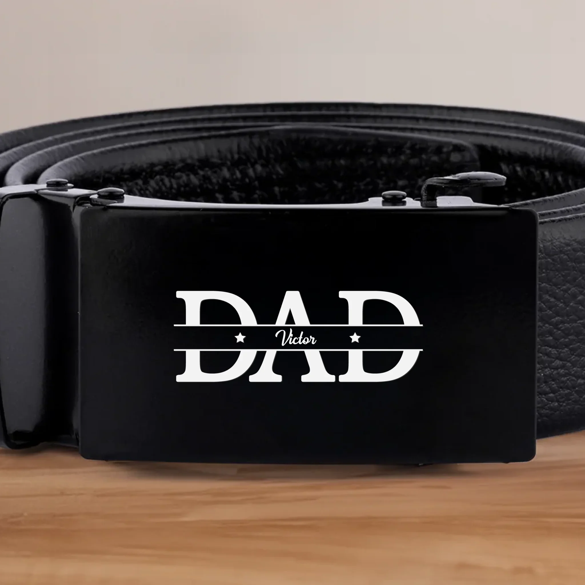 Built By Love, Held By Dad - Family Personalized Custom Printed Belt Buckle - Father's Day, Gift For Dad, Grandpa - Robaser