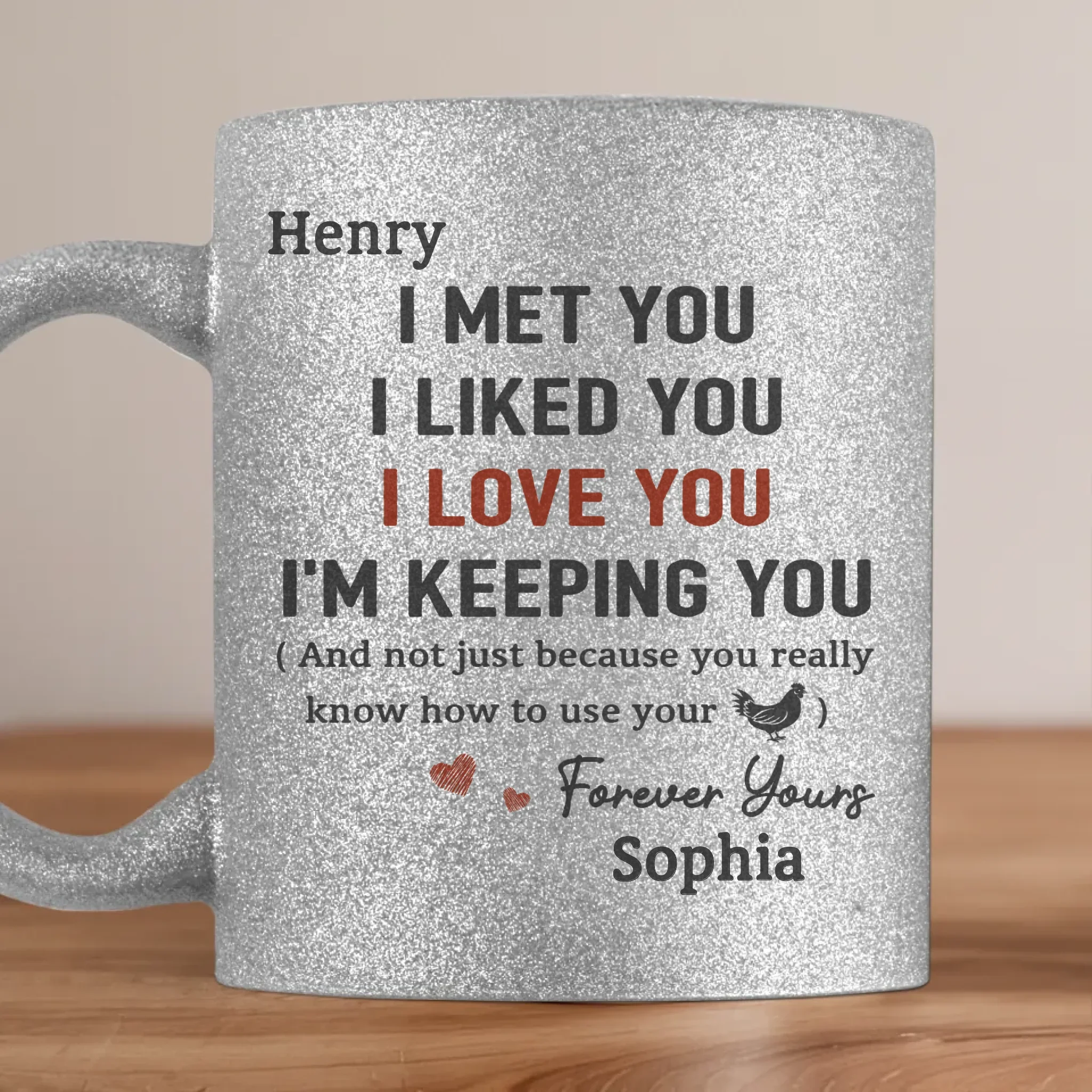 You  re My Forever - Couple Personalized Custom Metallic Mug - Gift For Husband Wife, Anniversary - Robaser