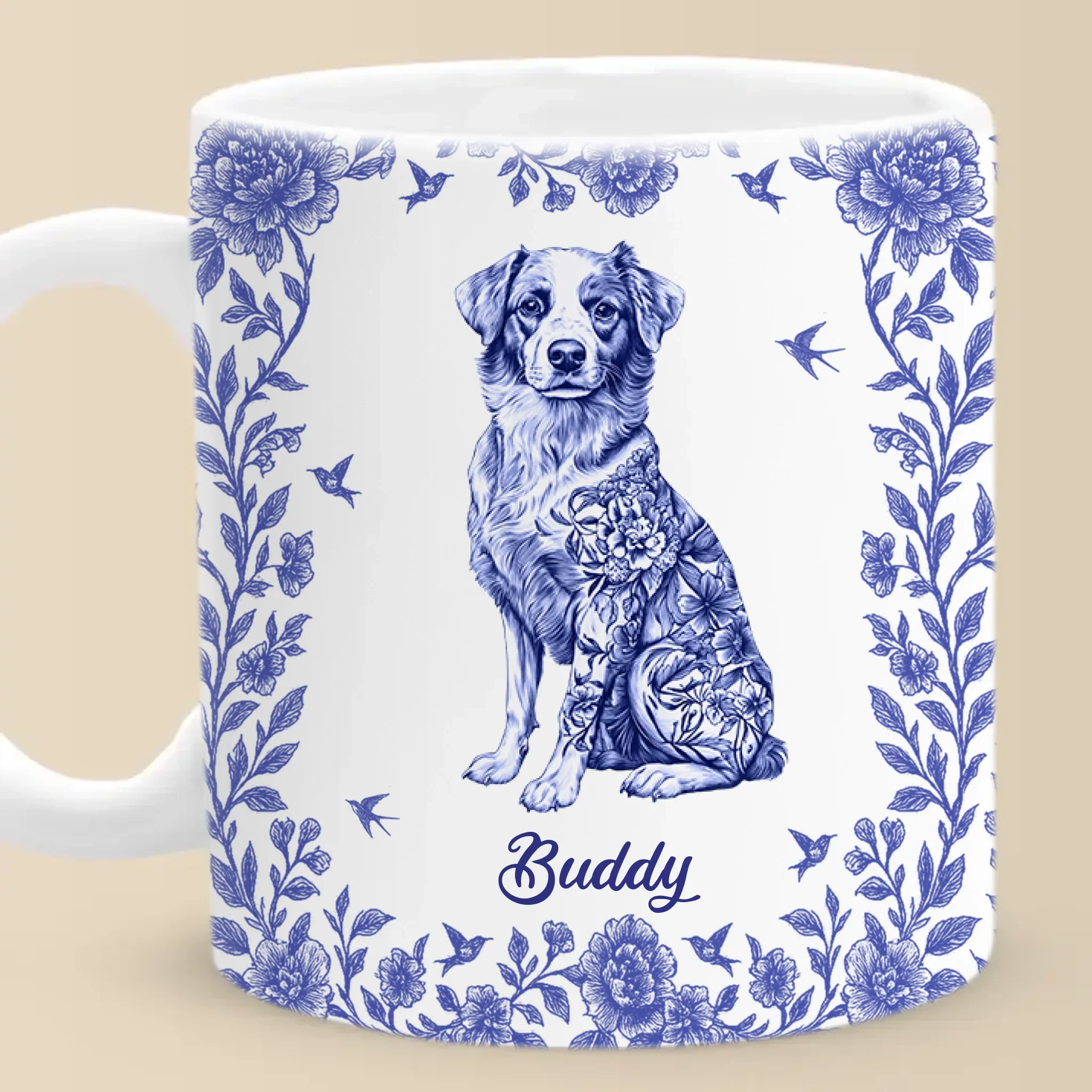 Bloom Bold, Bark Proud - Dog Personalized Custom Mug - Gift For Pet Owners, Pet Lovers - Robaser