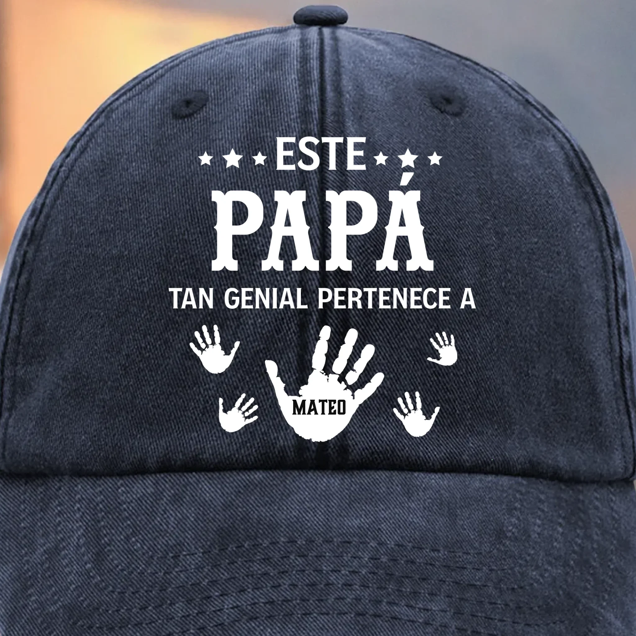 Gorra de B  isbol Personalizada de Mezclilla Vintage Lavada  C Regalos de Cumplea?os Personalizados para Pap  , Abuelo  C Abuelo Orgulloso De Sus Nietos Favoritos - Robaser