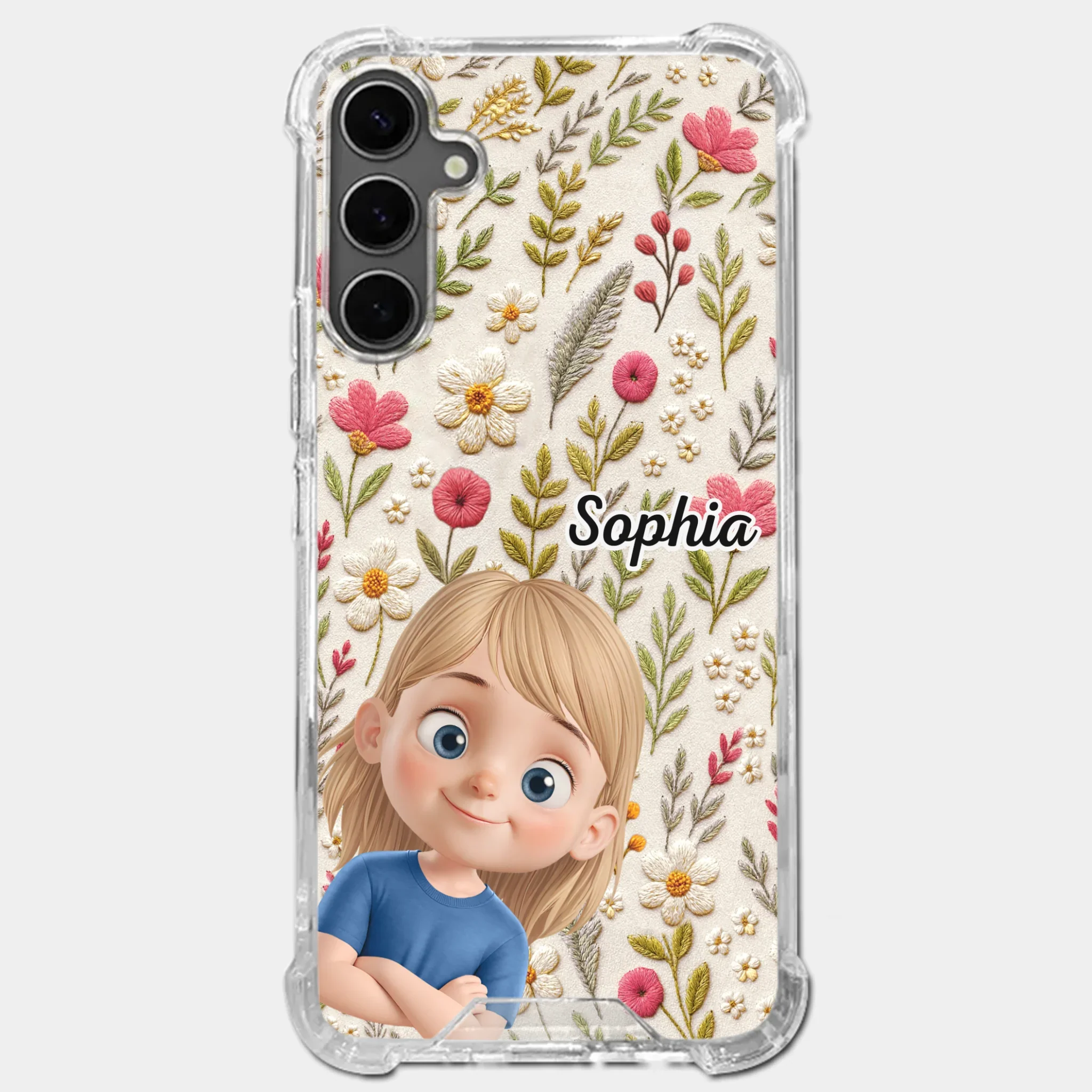 Custom Clear Phone Case - Personalized Birthday Gifts For Mom, Grandma - My Little Joys - Robaser