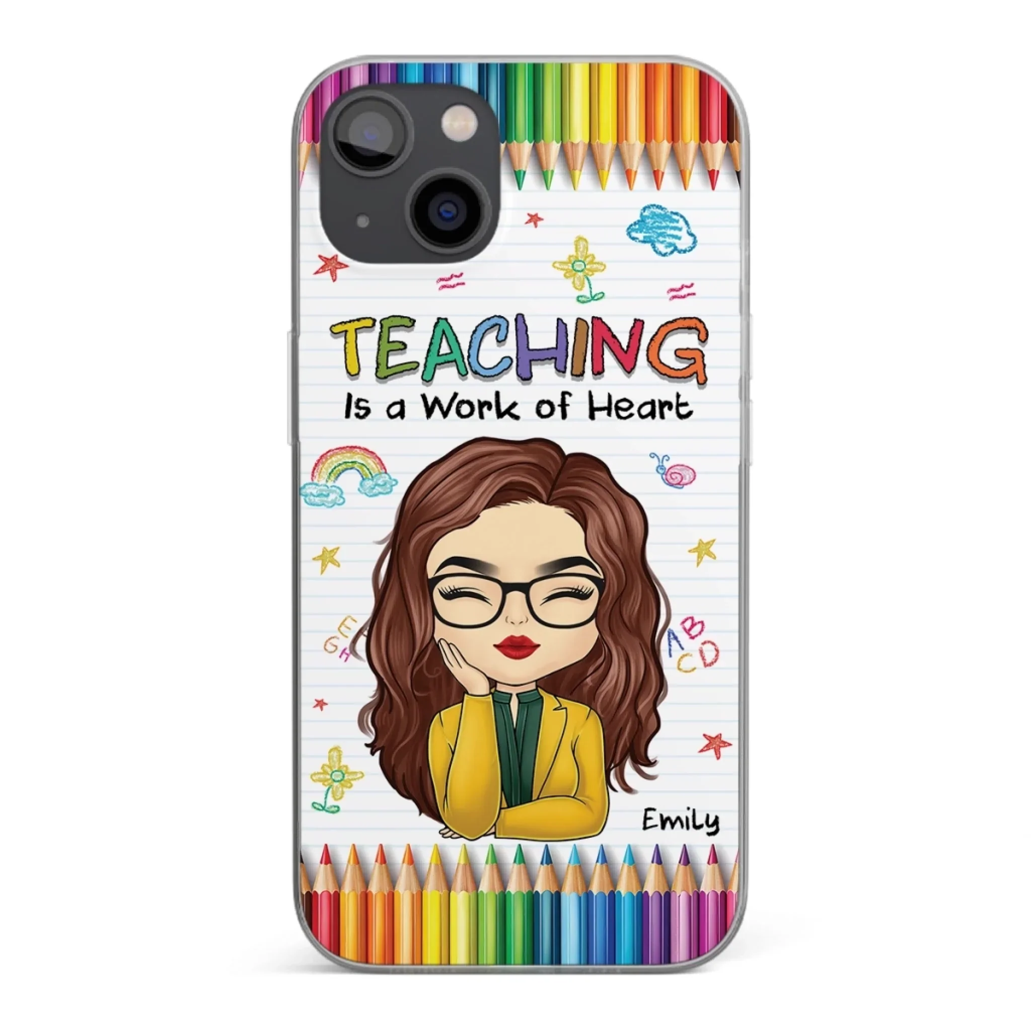 Custom Clear Phone Case - Personalized Birthday Gifts For Teachers - Teachers Grow Dreams - Robaser