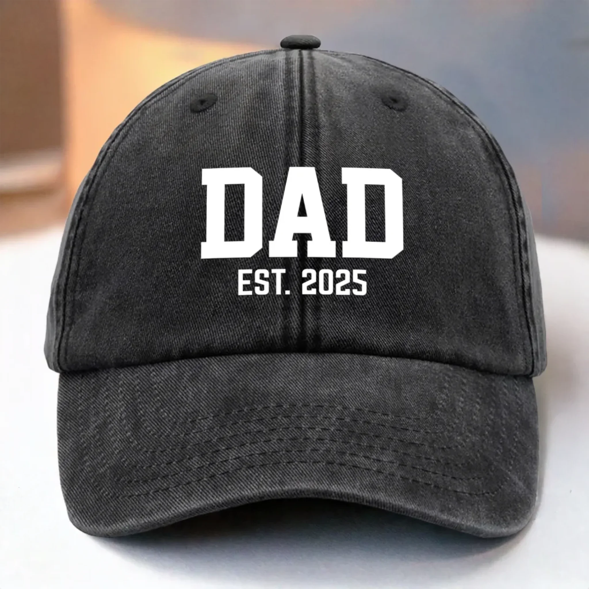 Forever Legendary, Forever Dad - Family Personalized Custom Vintage Washed Denim Baseball Cap - Father's Day, Gift For Dad, Grandpa - Robaser