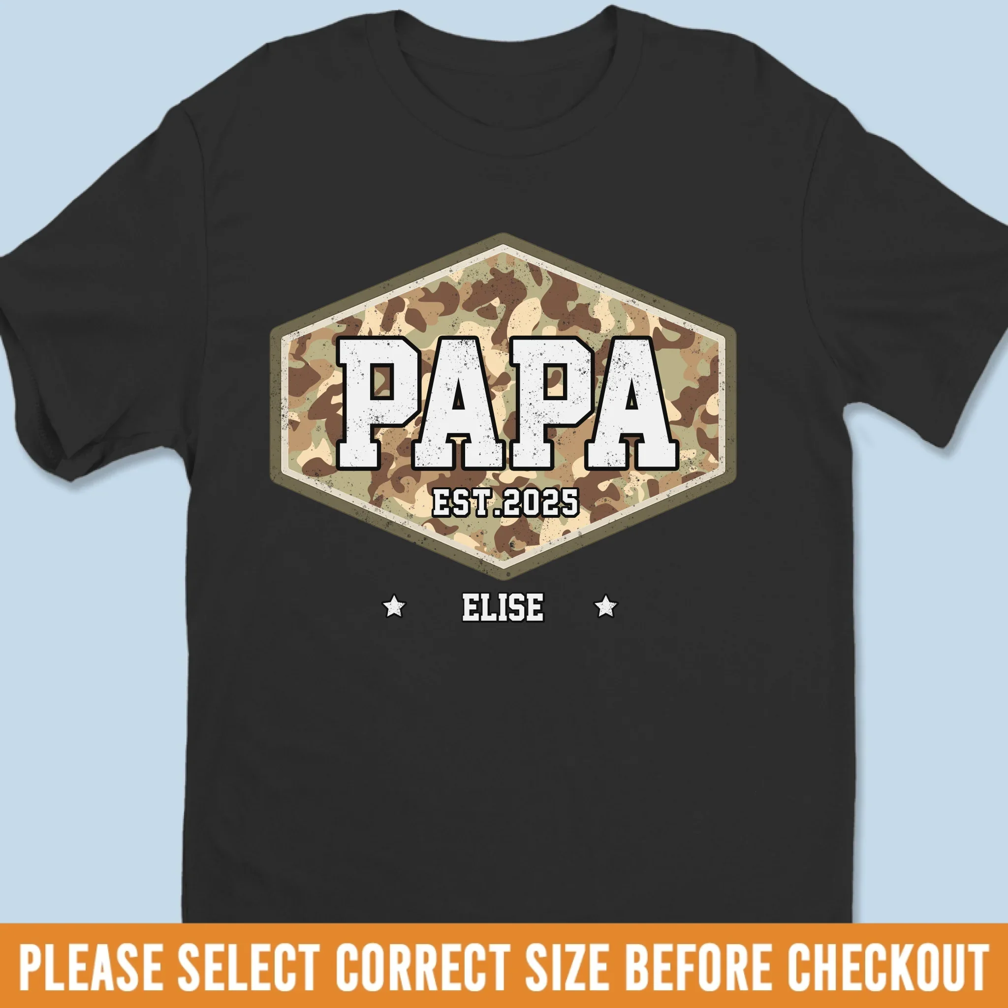 Papa, Mission Never Ends - Family Personalized Custom Unisex T-shirt, Premium T-shirt, Hoodie - 4th Of July, Gift For Dad, Grandpa - Robaser