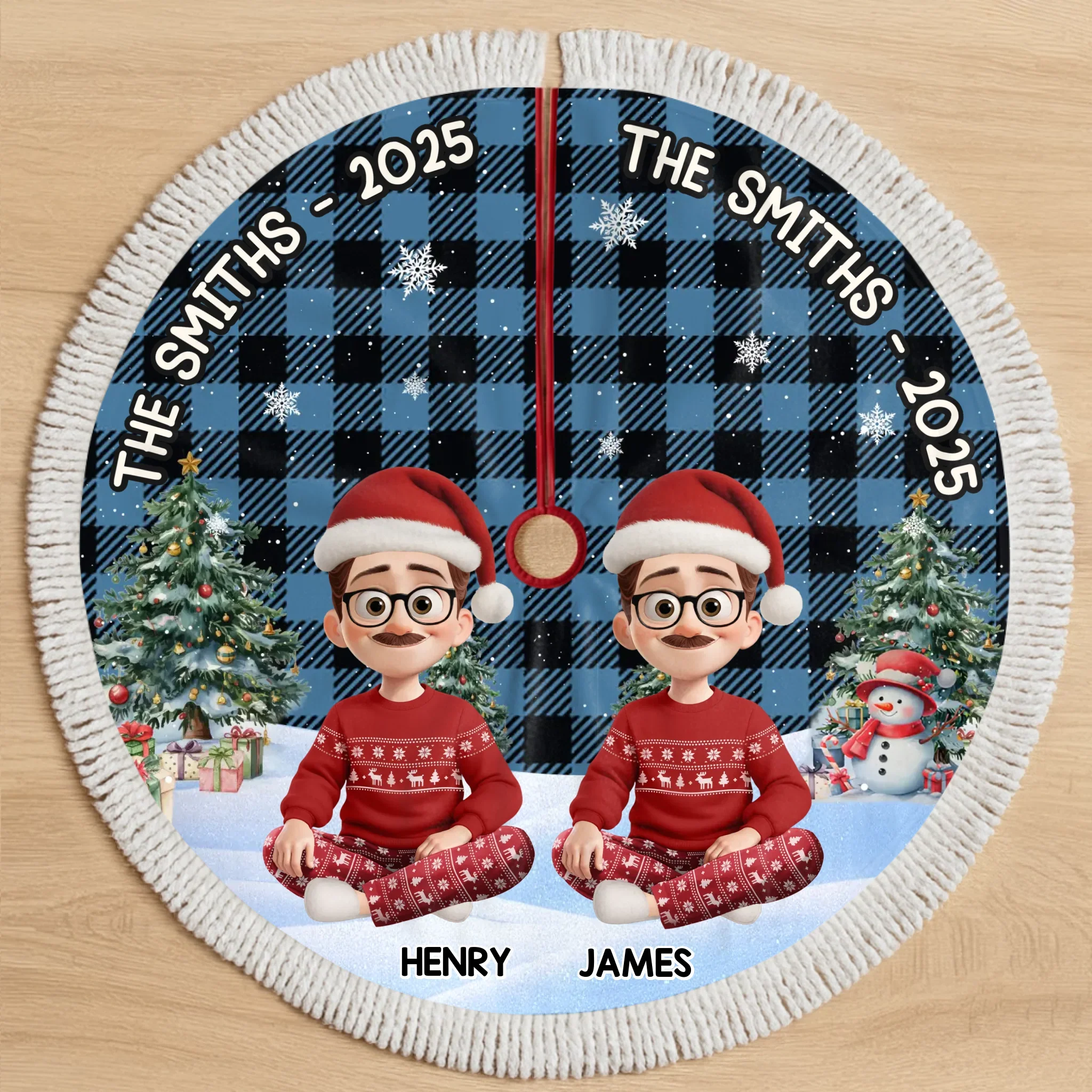 Custom Tree Skirt - Personalized Christmas Birthday Gifts For Mom, Dad, Brother, Sister, Kids - Together We Shine Bright - Robaser