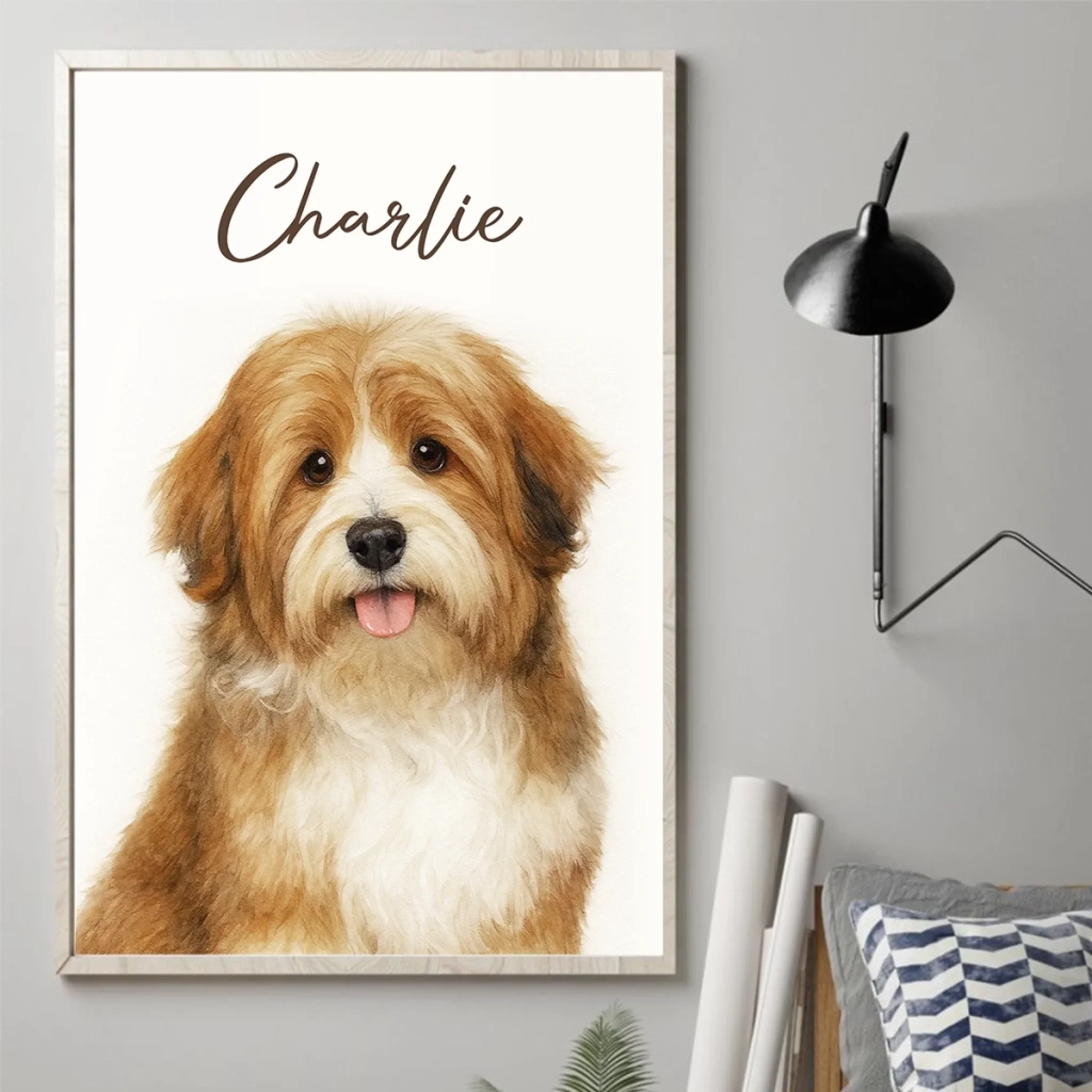 Custom Photo Vertical Poster - Personalized Birthday  Gifts For Dog Cat Lovers, Dog Dad And Mom, Cat Owners - Pawtrait Perfection - Robaser