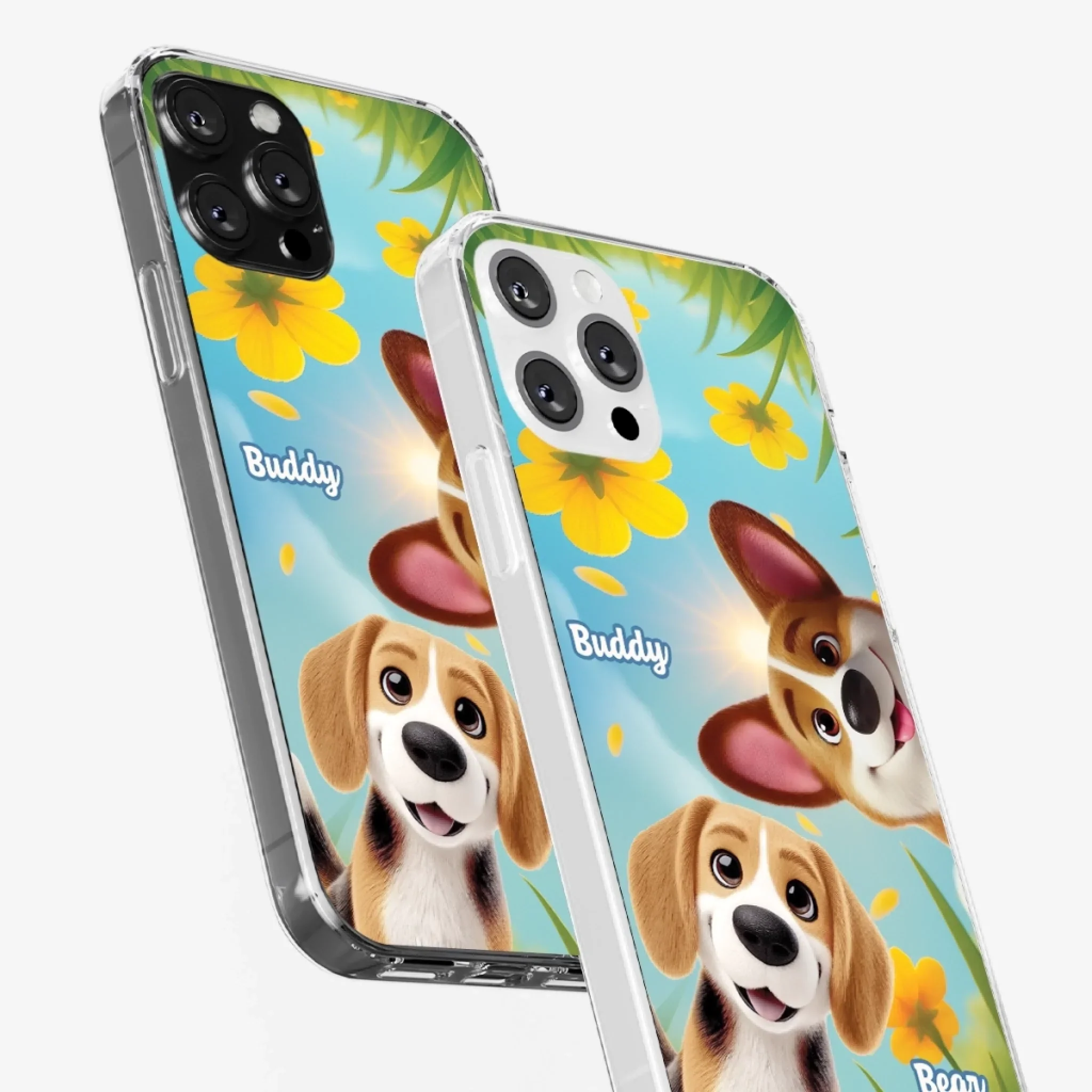 Custom Clear Phone Case - Personalized Birthday Gifts For Dog Lovers, Dog Dad And Mom - You Light Up My Day - Robaser